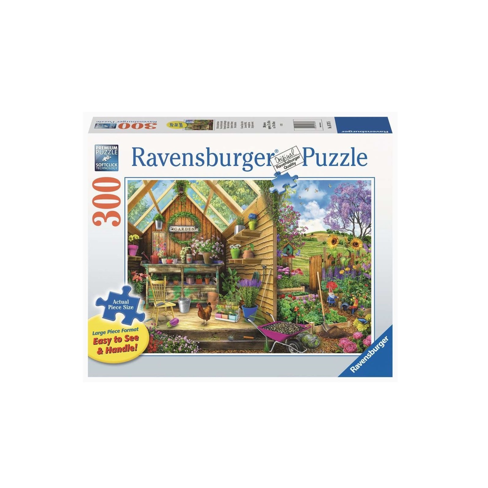 Ravensburger PZ300 - Vue sur l'abri de jardin