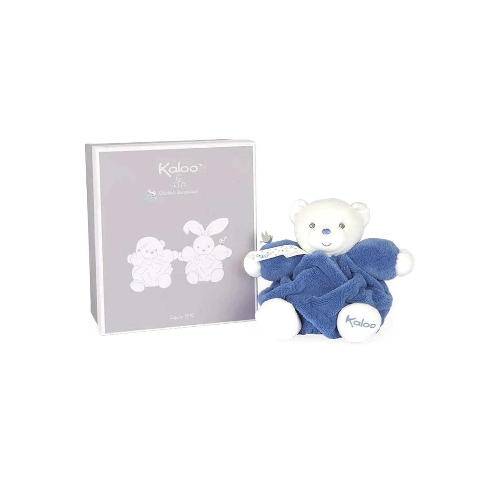 Kaloo Kaloo - Plume - Petit ourson bleu océan