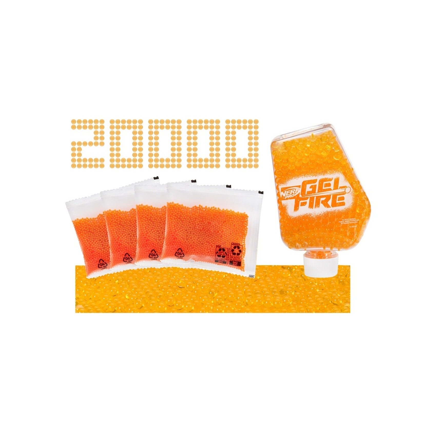 Hasbro Nerf Gelfire - Hopper orange 20K refill