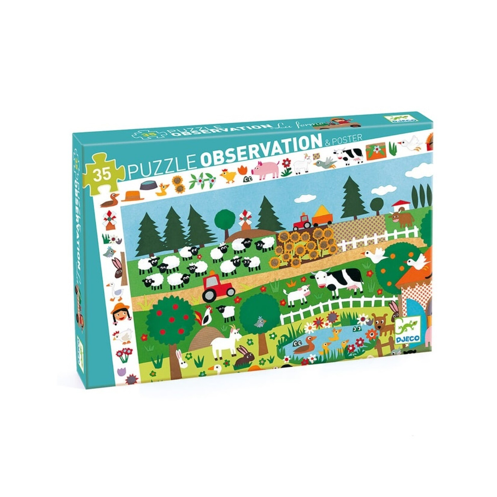 Djeco PZ35 - Puzzle observation - Ferme