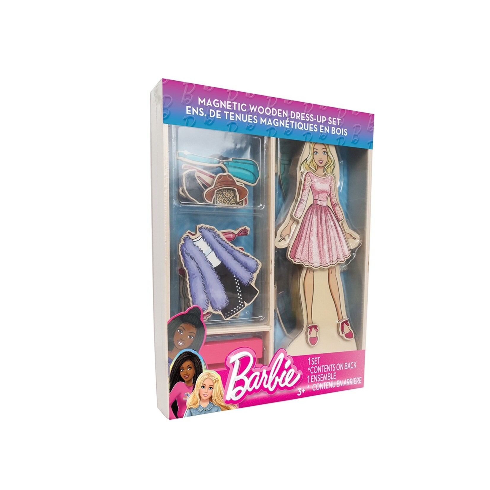 Danawares Barbie - Habillage magnétique en bois