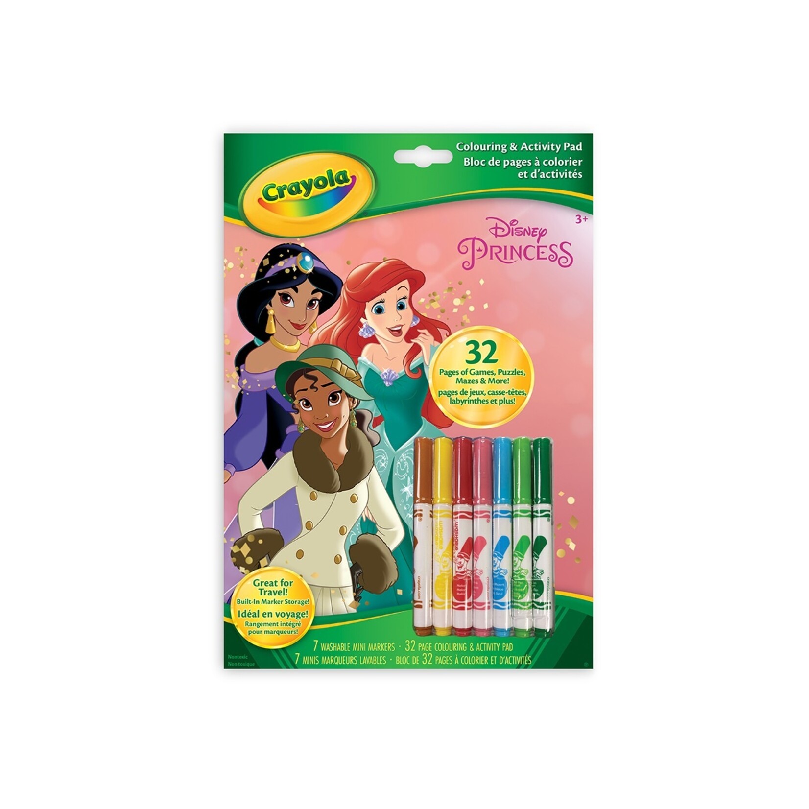 Crayola Bloc de page à colorier et d'activité avec crayons - Princesses