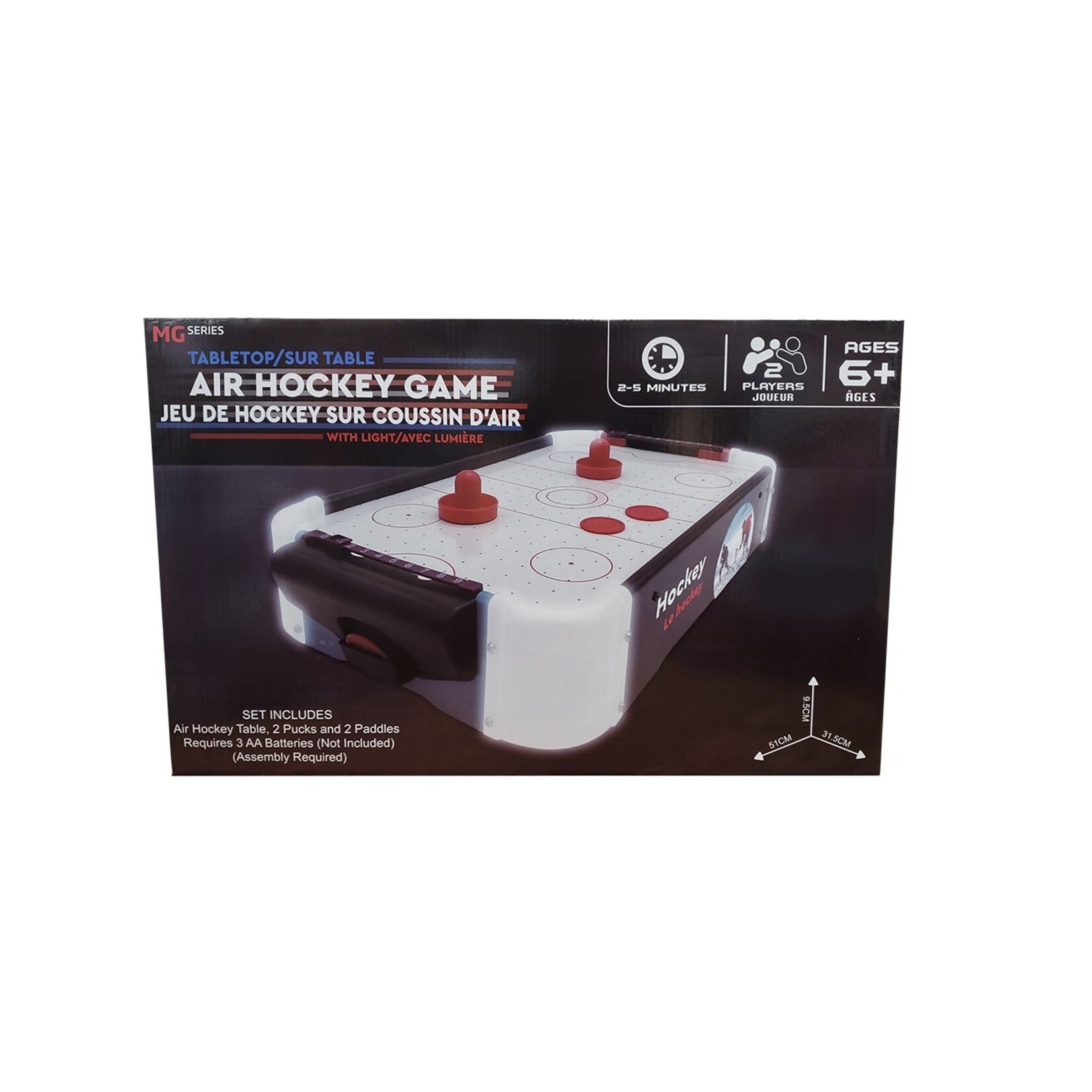 MG Series Jeu de table Air Hockey éclairé
