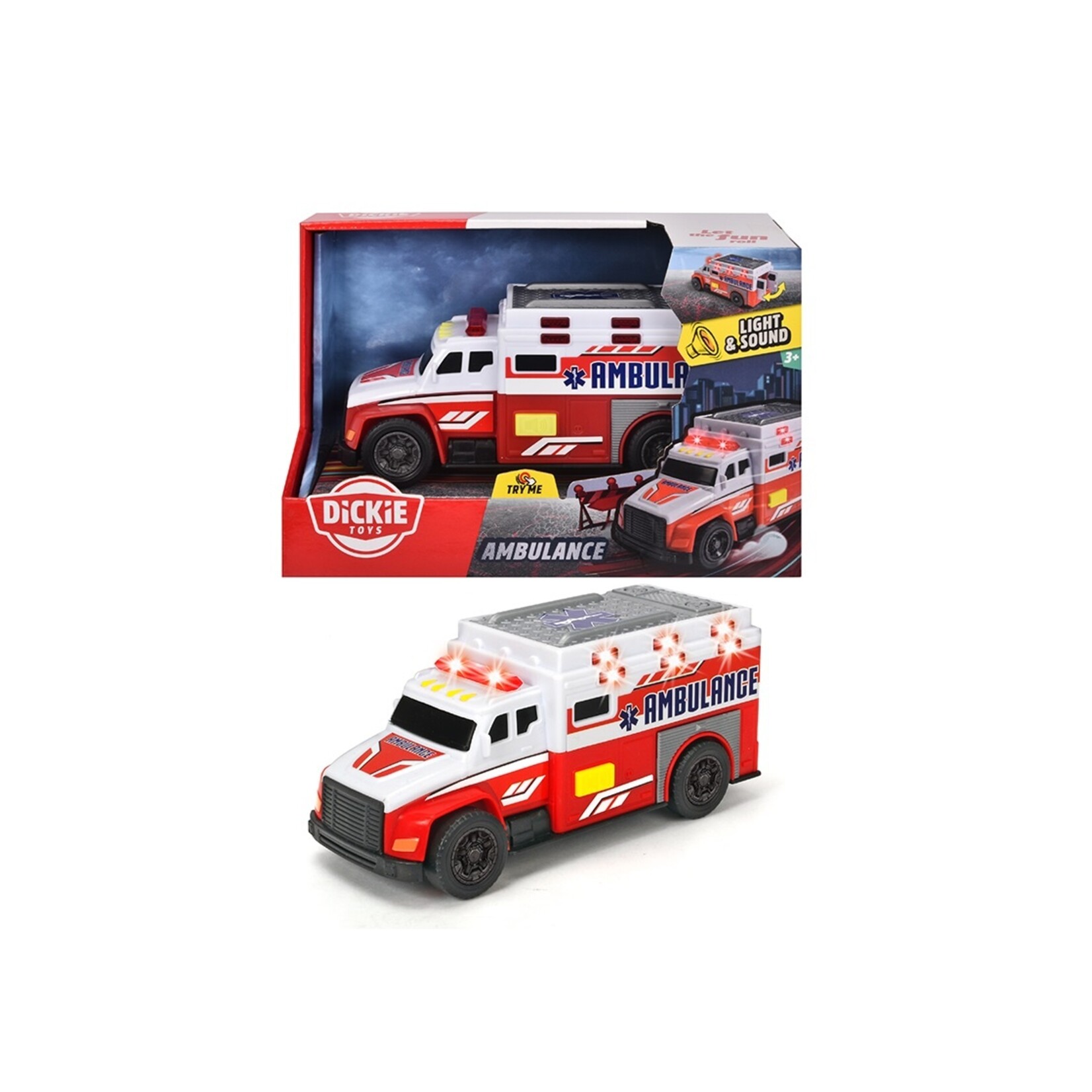 Dickie Toys City Heroes - Ambulance S&L 15 cm