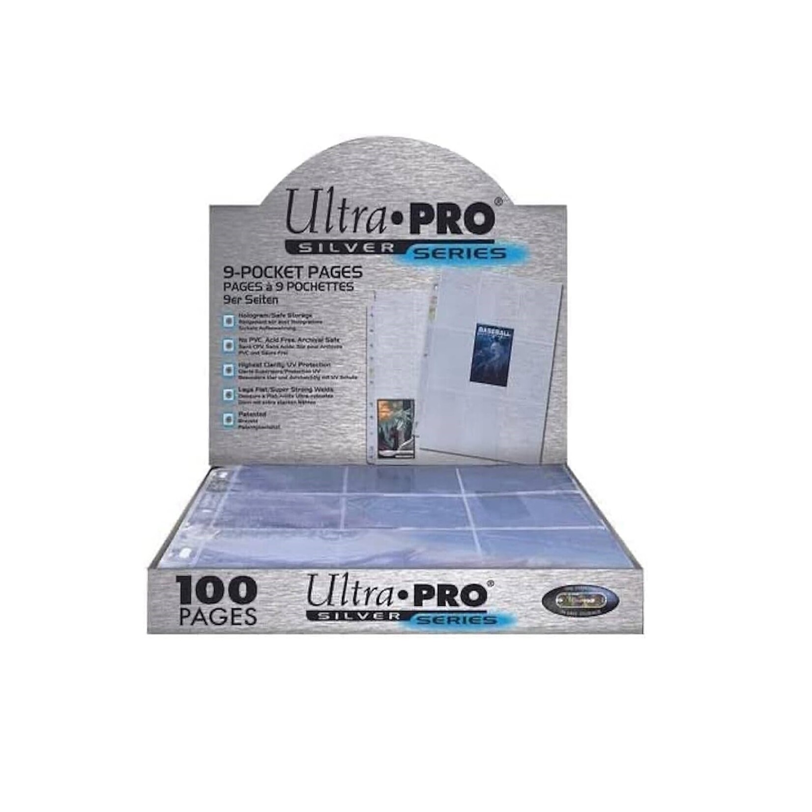 Ultra-Pro Boite de pages transparente à 9 pochettes