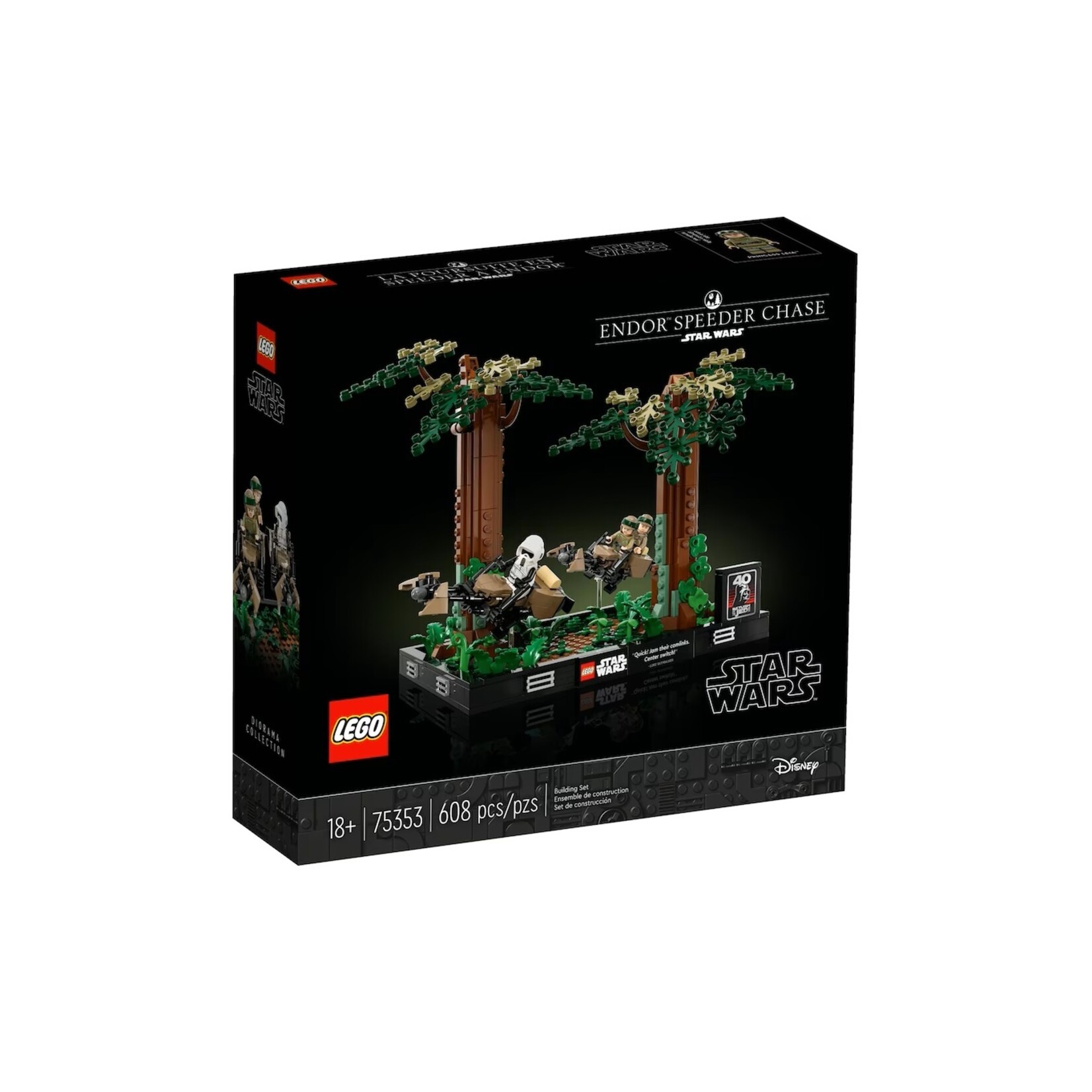 Lego Lego - 75353 - Star Wars - Diorama poursuite Speeder à Endor (Ramassage Seulement)