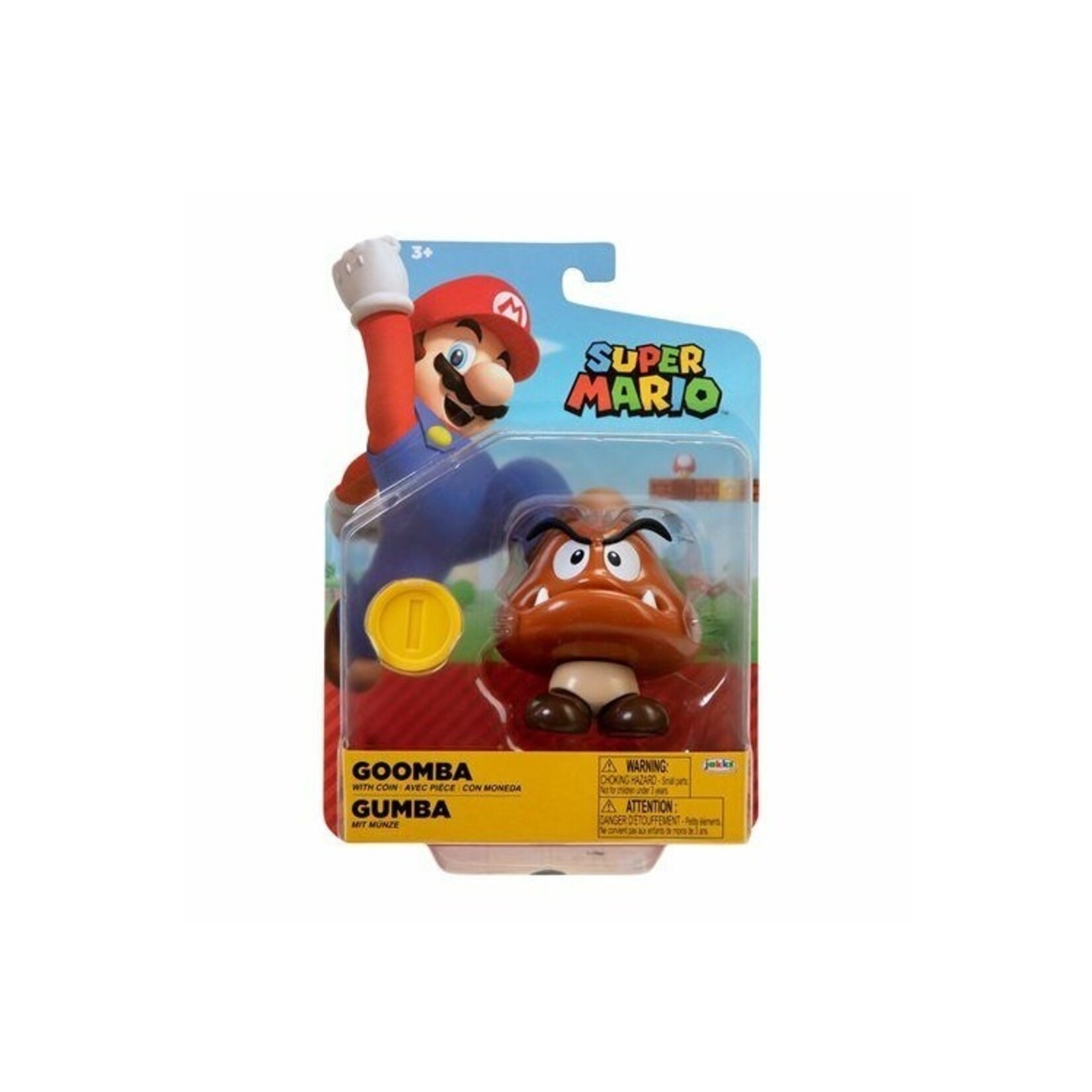Jakks Figurine Super Mario Bros 4 pouces articulé - Gumba