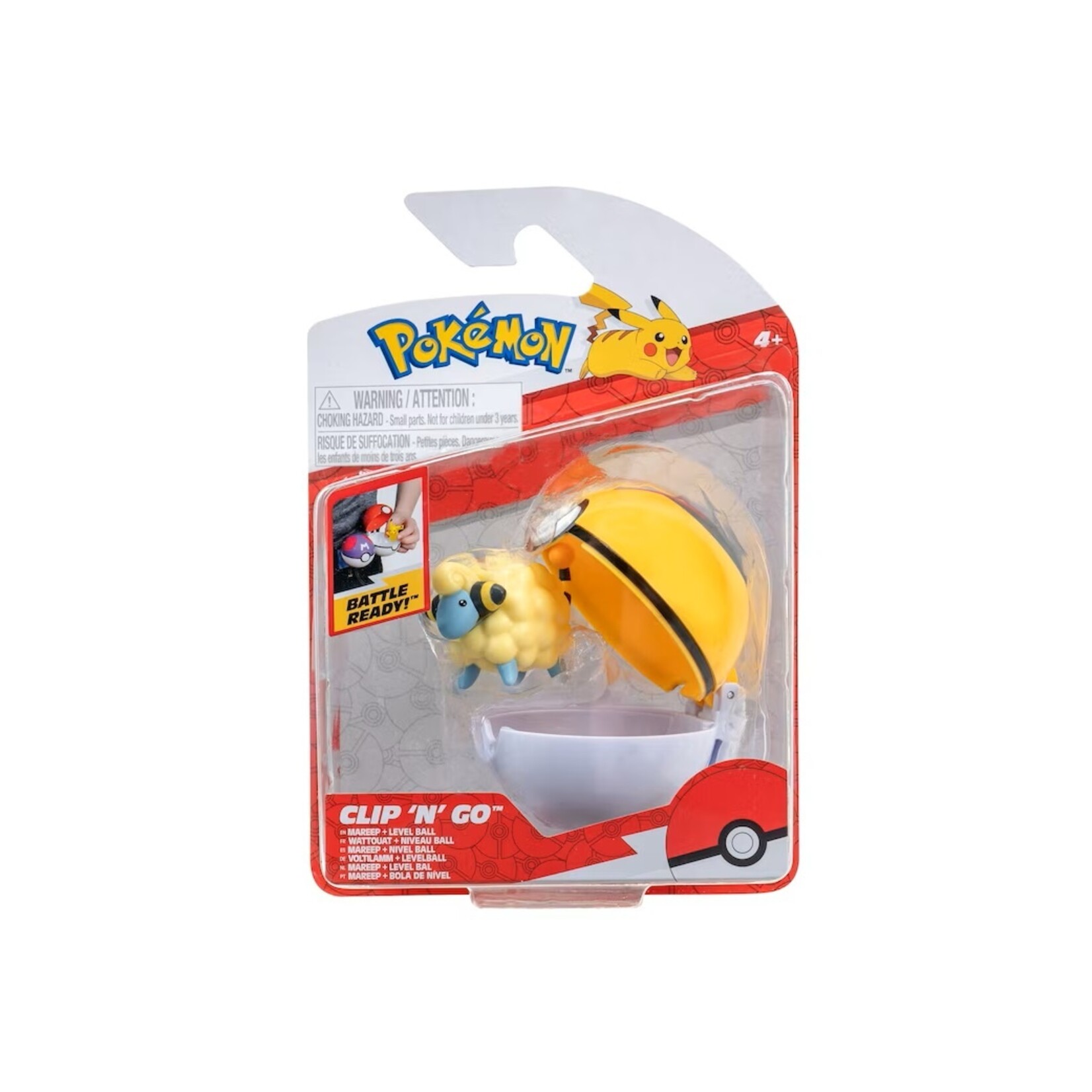 Jazwares Pokémon - Clip N Go - Wattouat