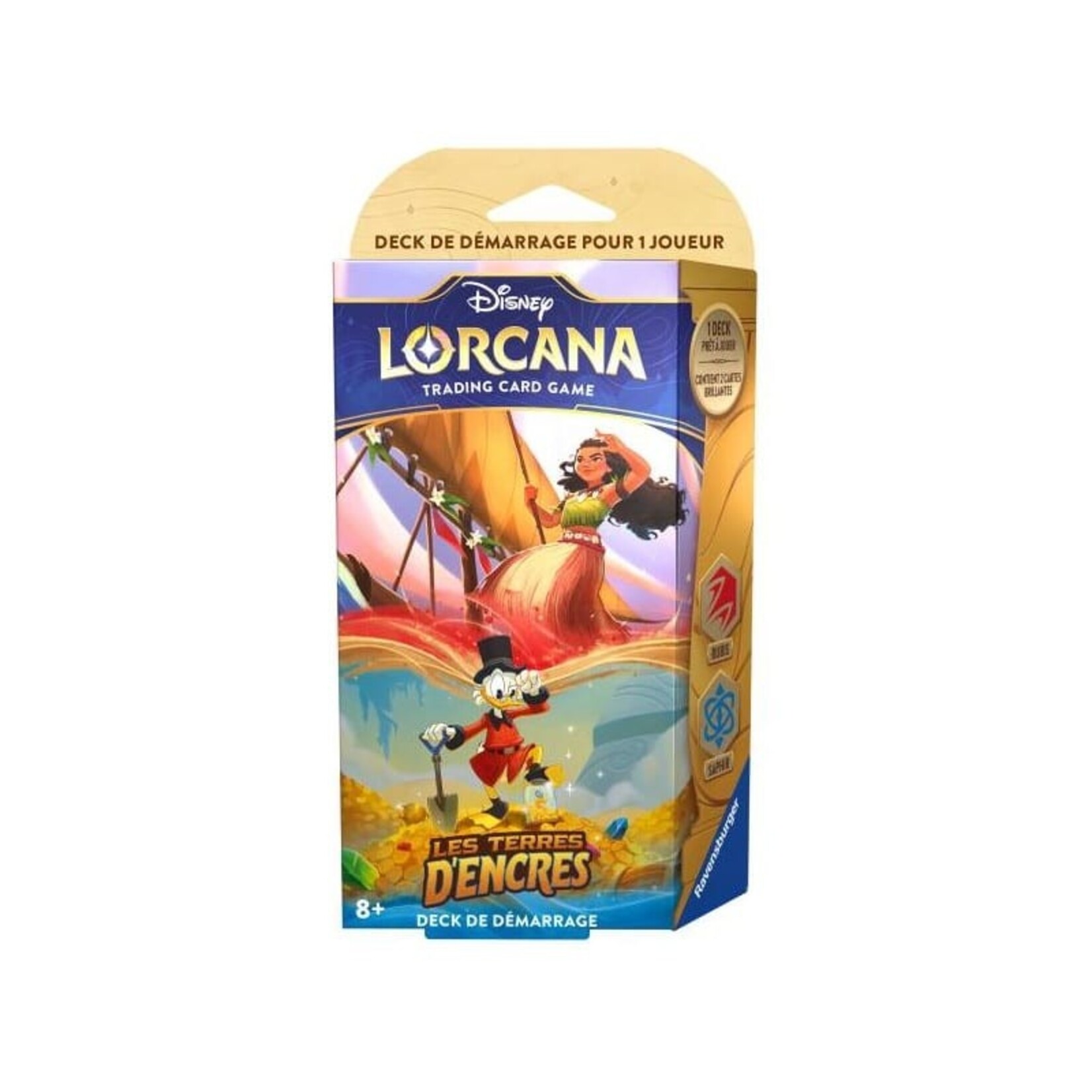 Ravensburger Disney Lorcana - Into the Inklands - Starter Deck - Moana & Scrooge McDuck FR