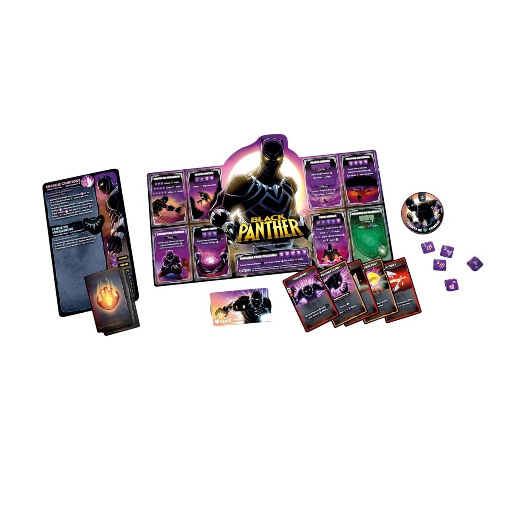 Lucky Duck Dice Throne - Marvel - Black Widow vs Doctor Strange vs Captain Marvel vs Black Panther FR