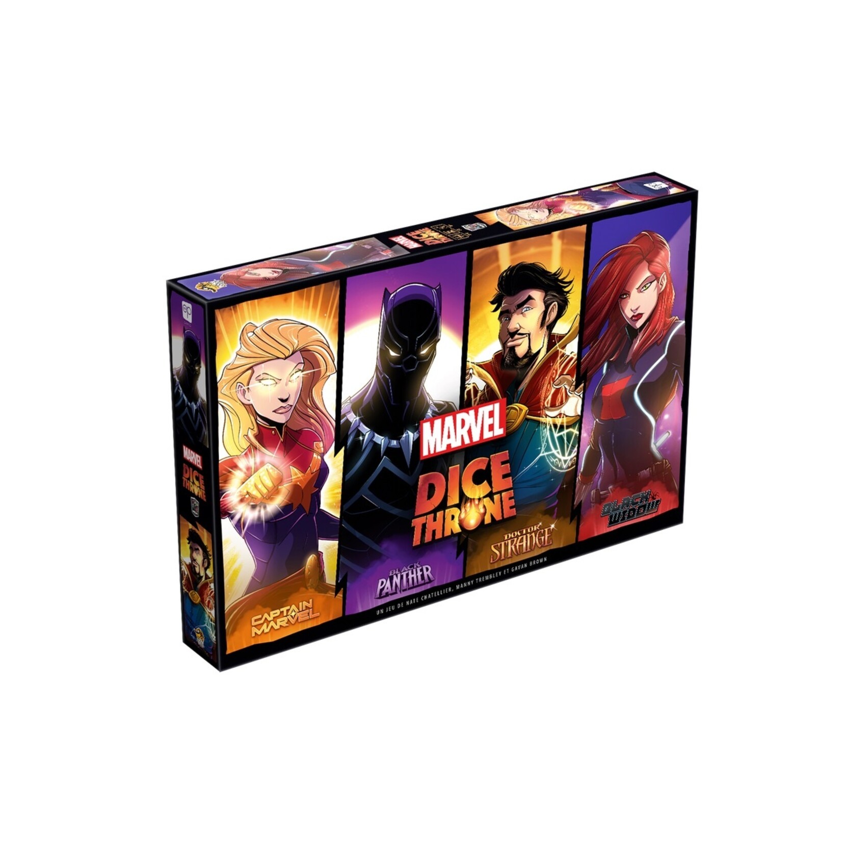 Lucky Duck Dice Throne - Marvel - Black Widow vs Doctor Strange vs Captain Marvel vs Black Panther FR