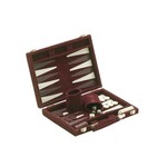 Backgammon 18 pouces - Valise en velours (Multilingue)