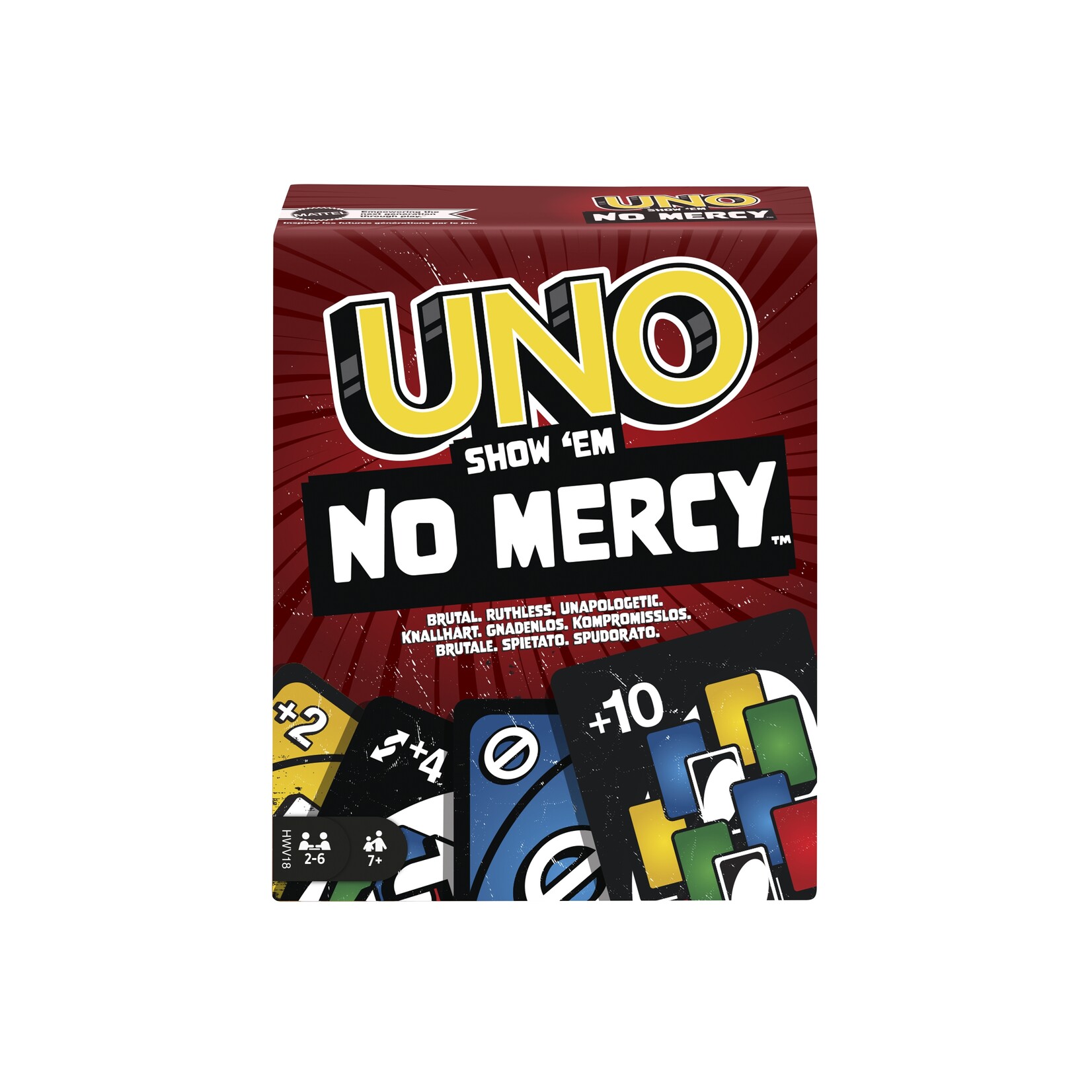 Mattel Games Uno - No mercy (Multilingue)