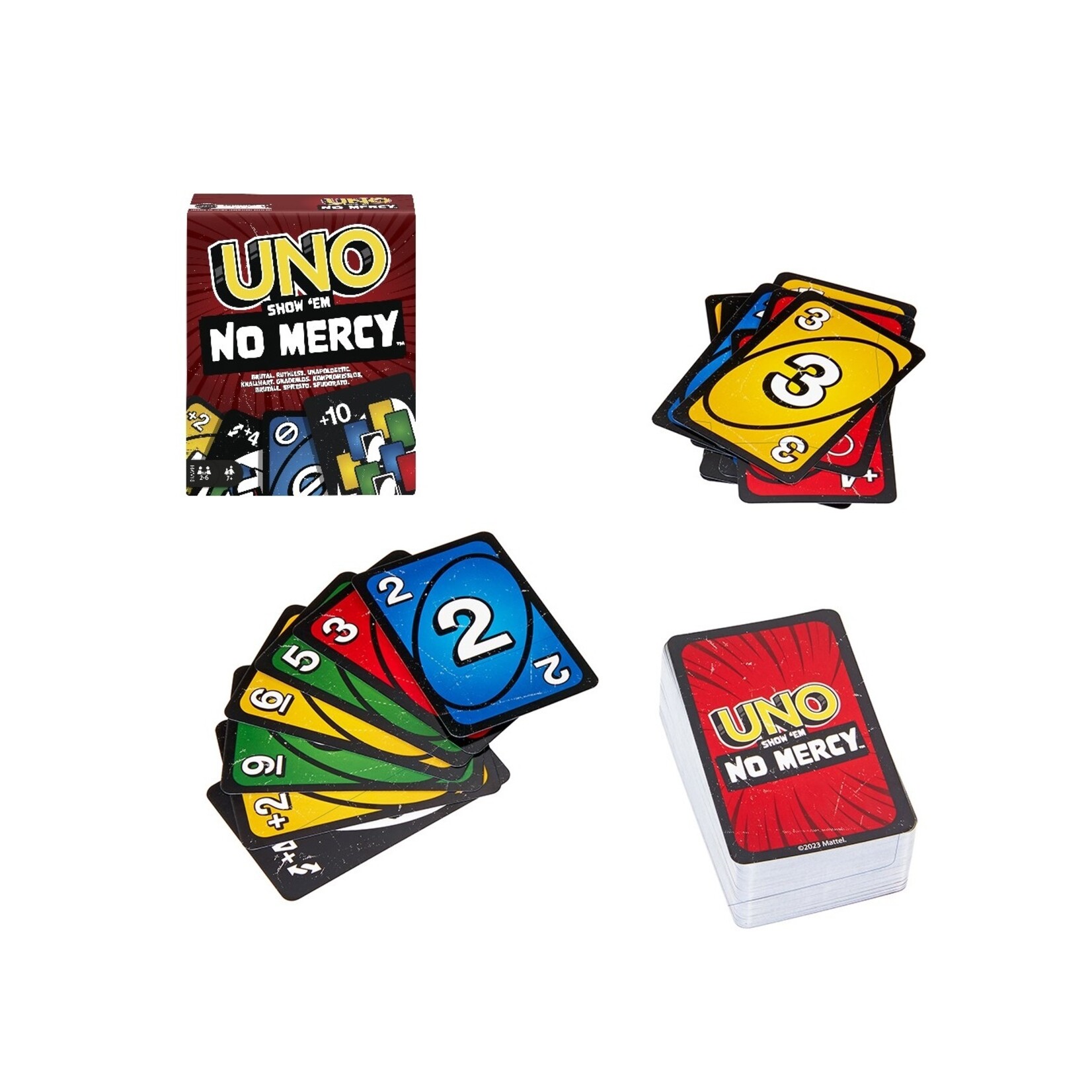 Mattel Games Uno - No mercy (Multilingue)