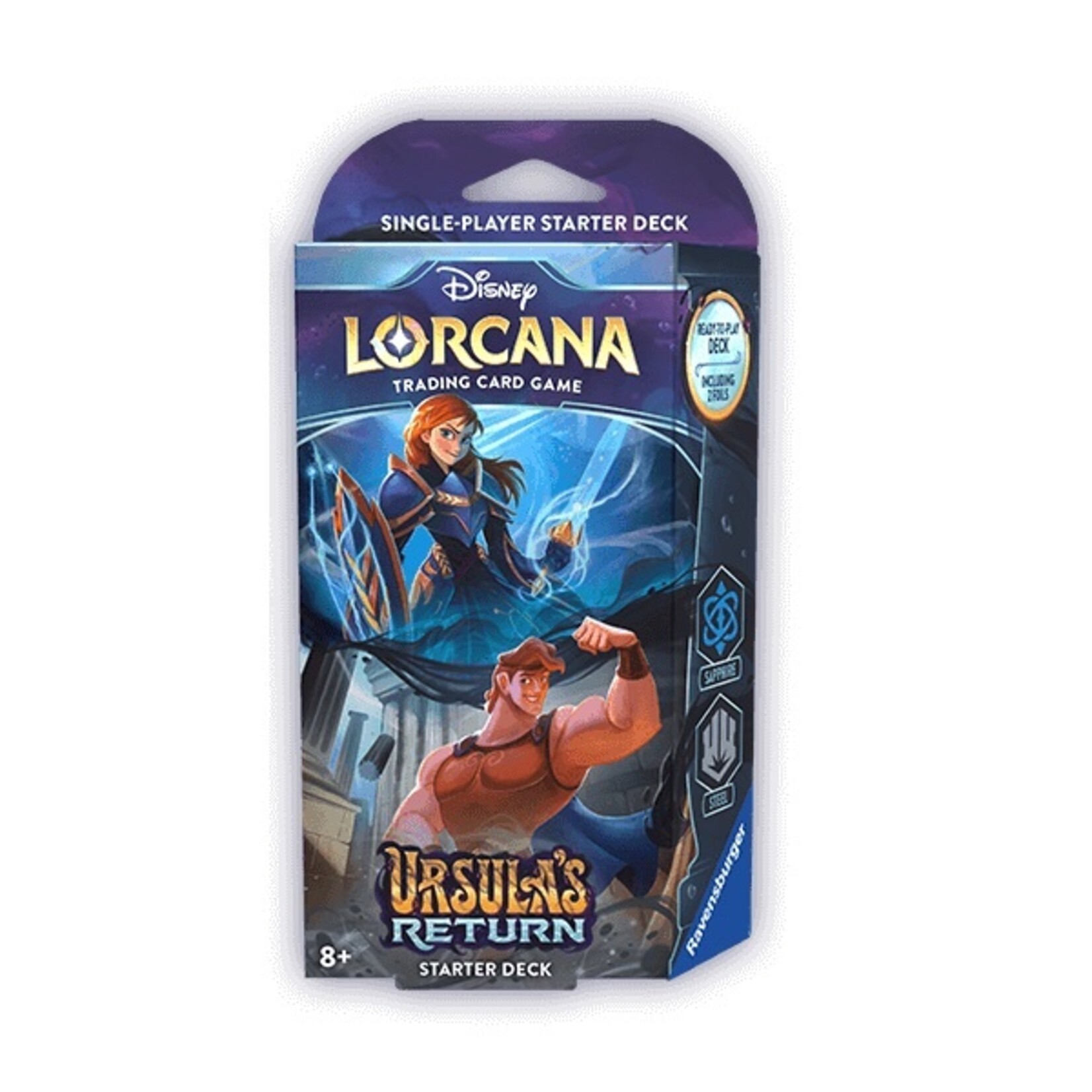 Ravensburger Disney Lorcana - Ursula's Return  - Starter Deck - Anna & Hercule FR  (Vente Finale)
