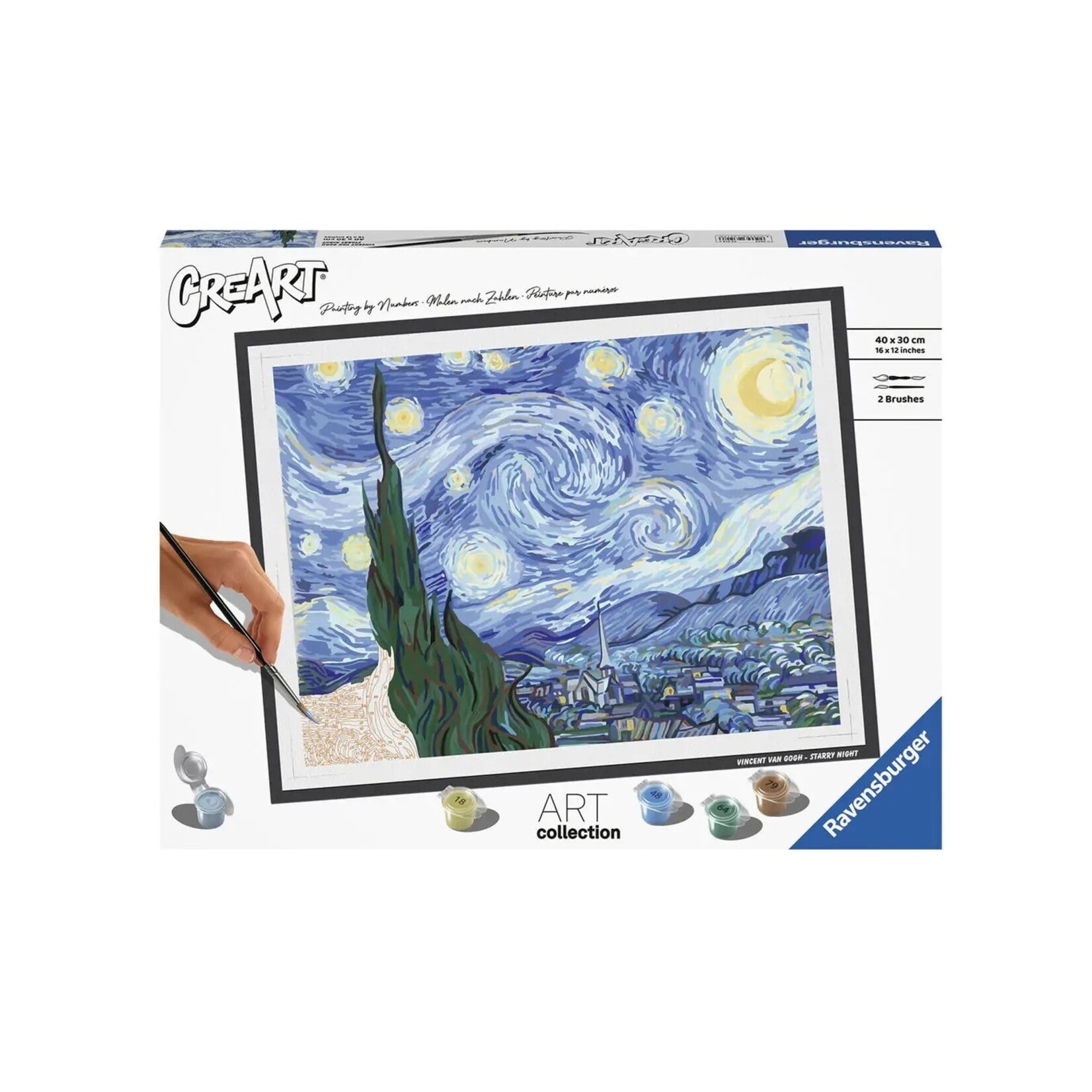 Ravensburger CreArt - Peinture à numéros - Van Gogh - The Starry Night