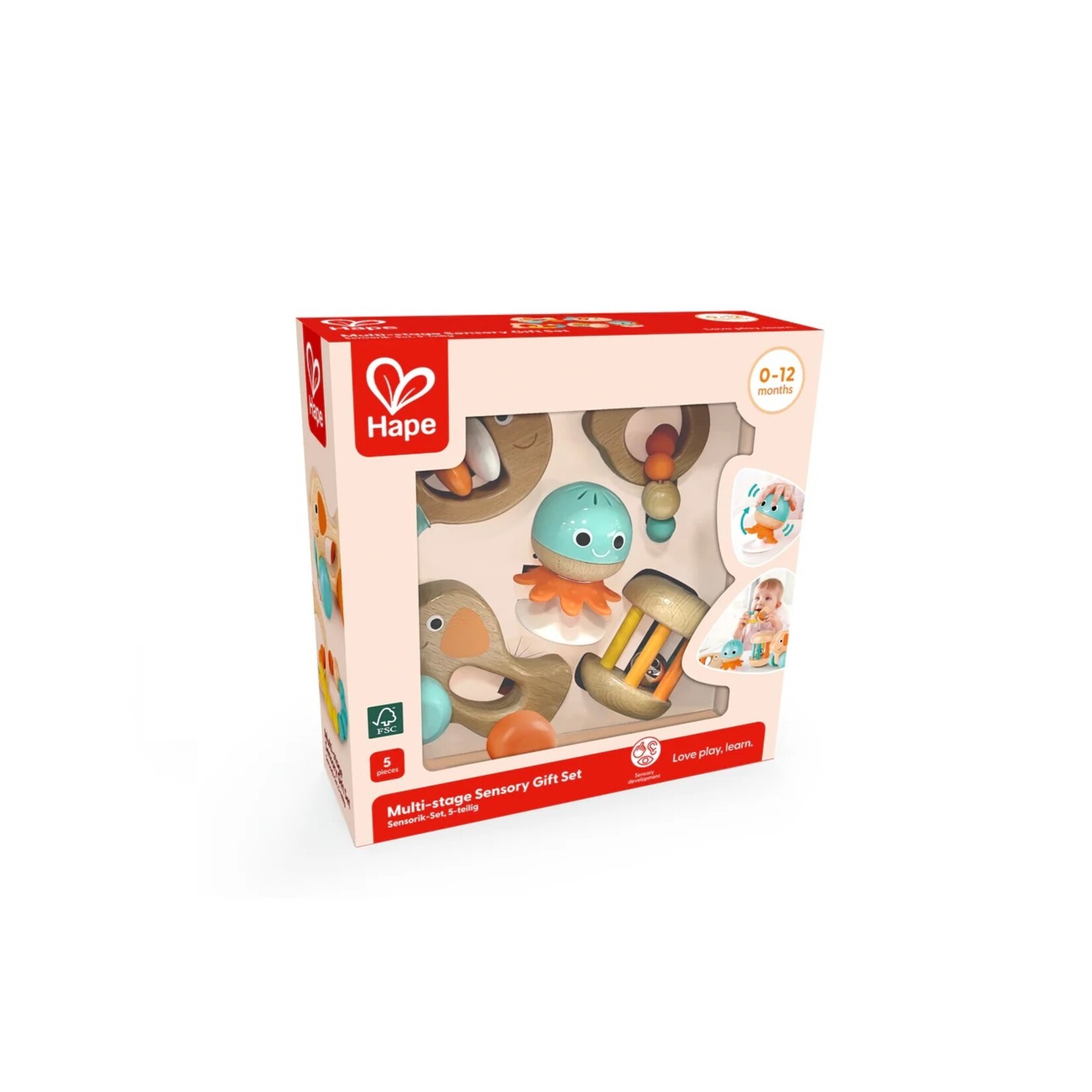 Hape Ensemble cadeau sensoriel multi-étape (Multilingue)