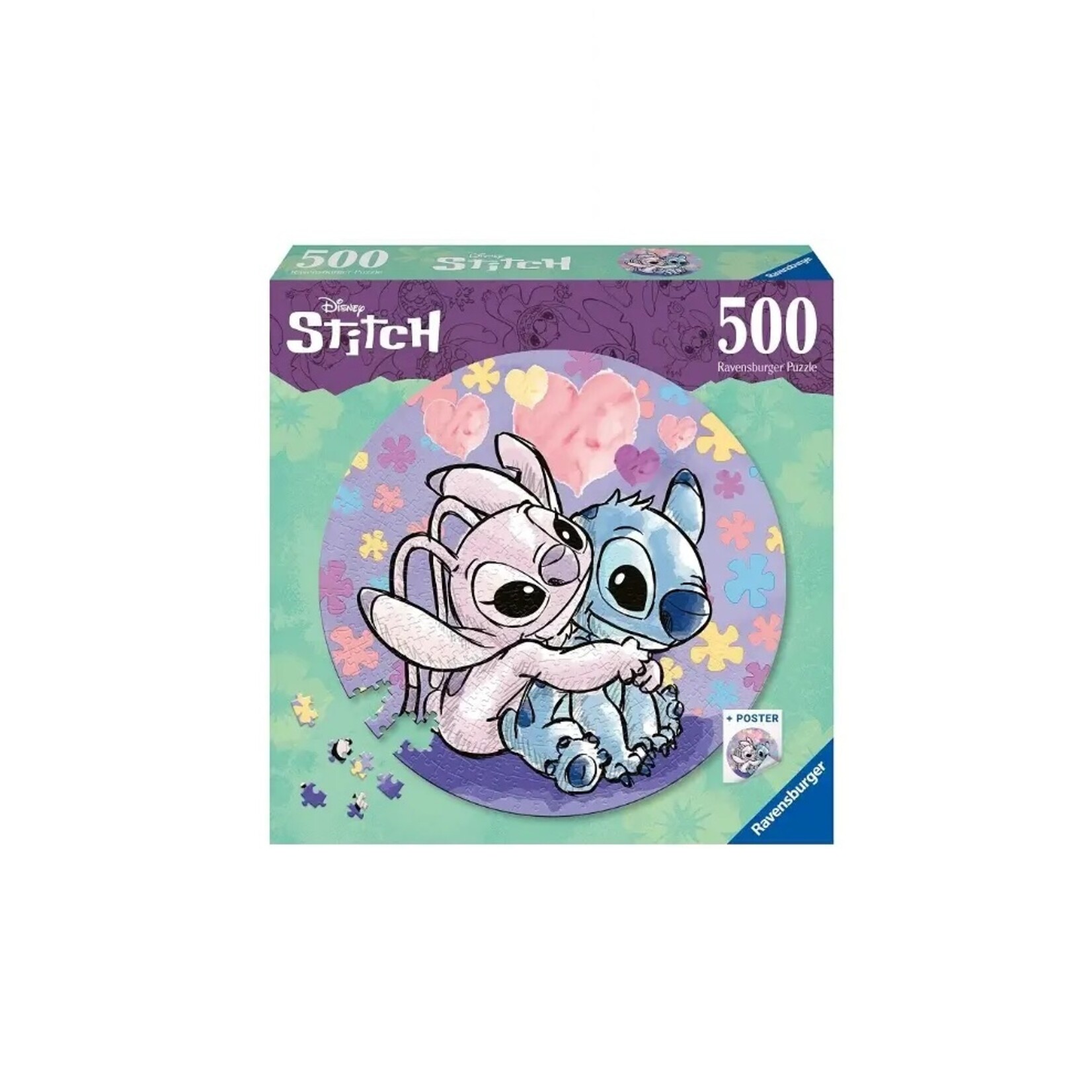Ravensburger PZ500 - Rond - Disney - Stitch