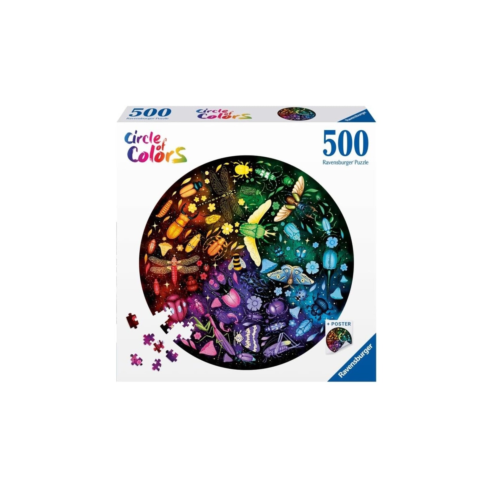 Ravensburger PZ500 - Cercle de couleurs - Insectes