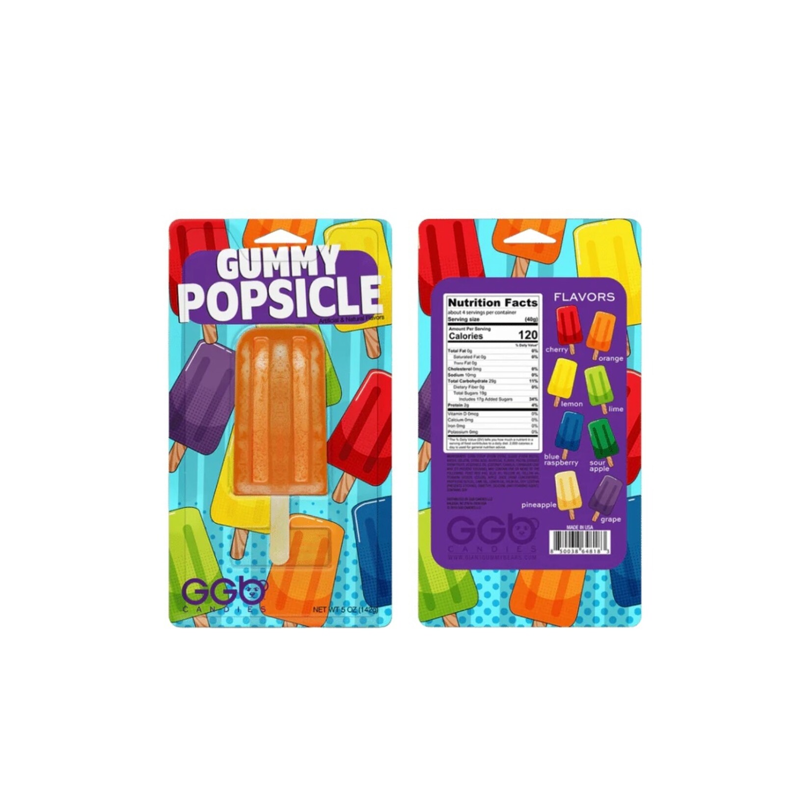 Popsicle en gelée orange - 142g