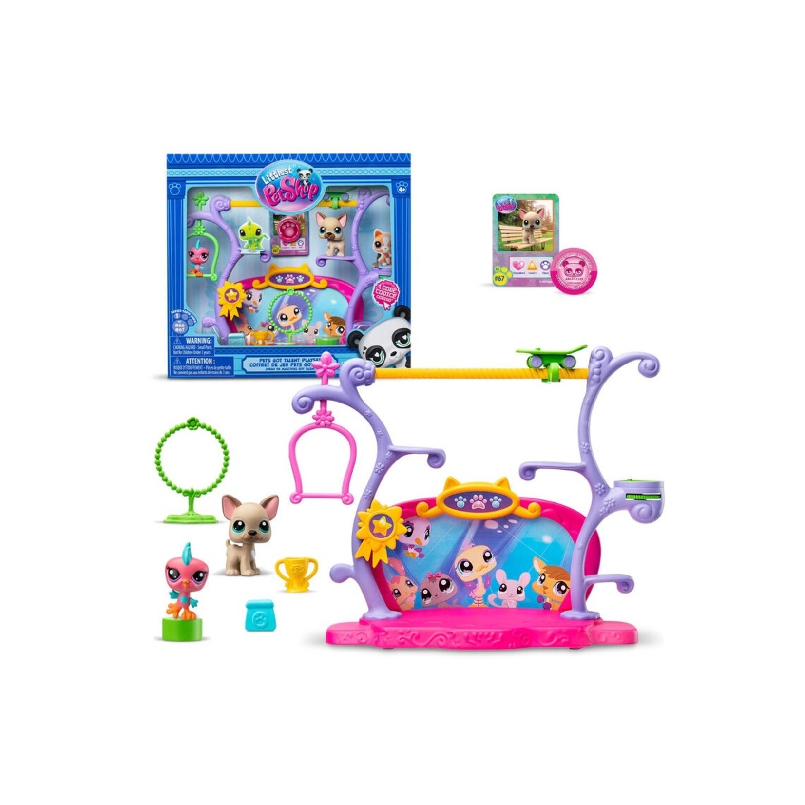Hasbro Littlest Pet Shop – Mini Bar Da Decorare Yummy Treat Bar Con Oltre 35 Pezzi E Pet Panda Penny Ling