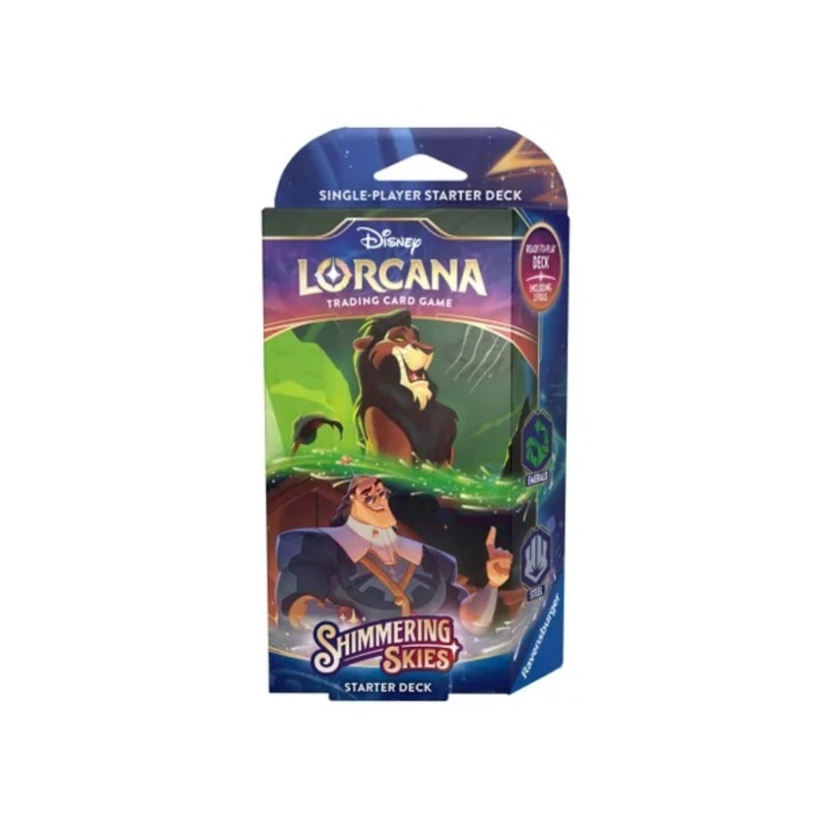 Ravensburger Disney Lorcana - Shimmering Skies - Starter Deck -  Scar et Kronk (English)