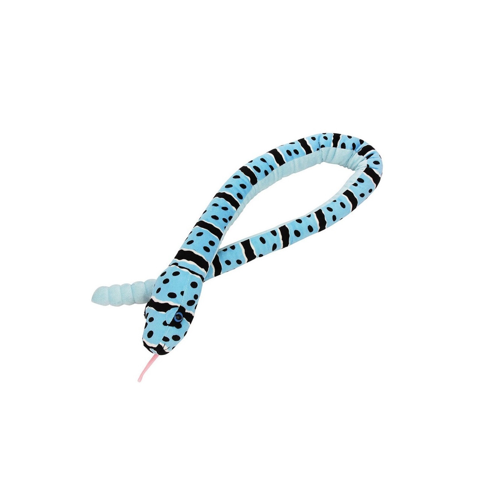 Peluche écologique - Serpent - Sepent à sonette bleu pâle