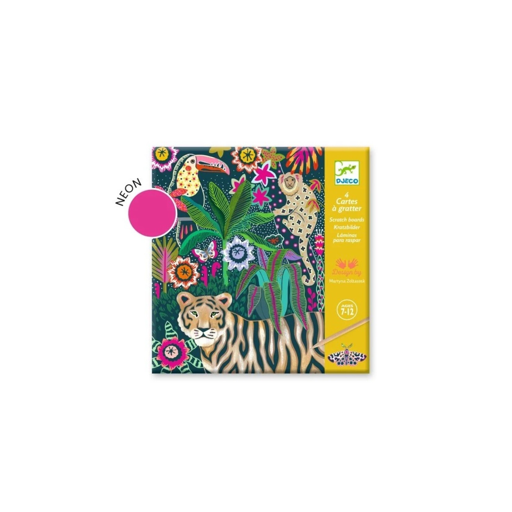 Djeco Cartes à gratter - Rococo (Multilingue)