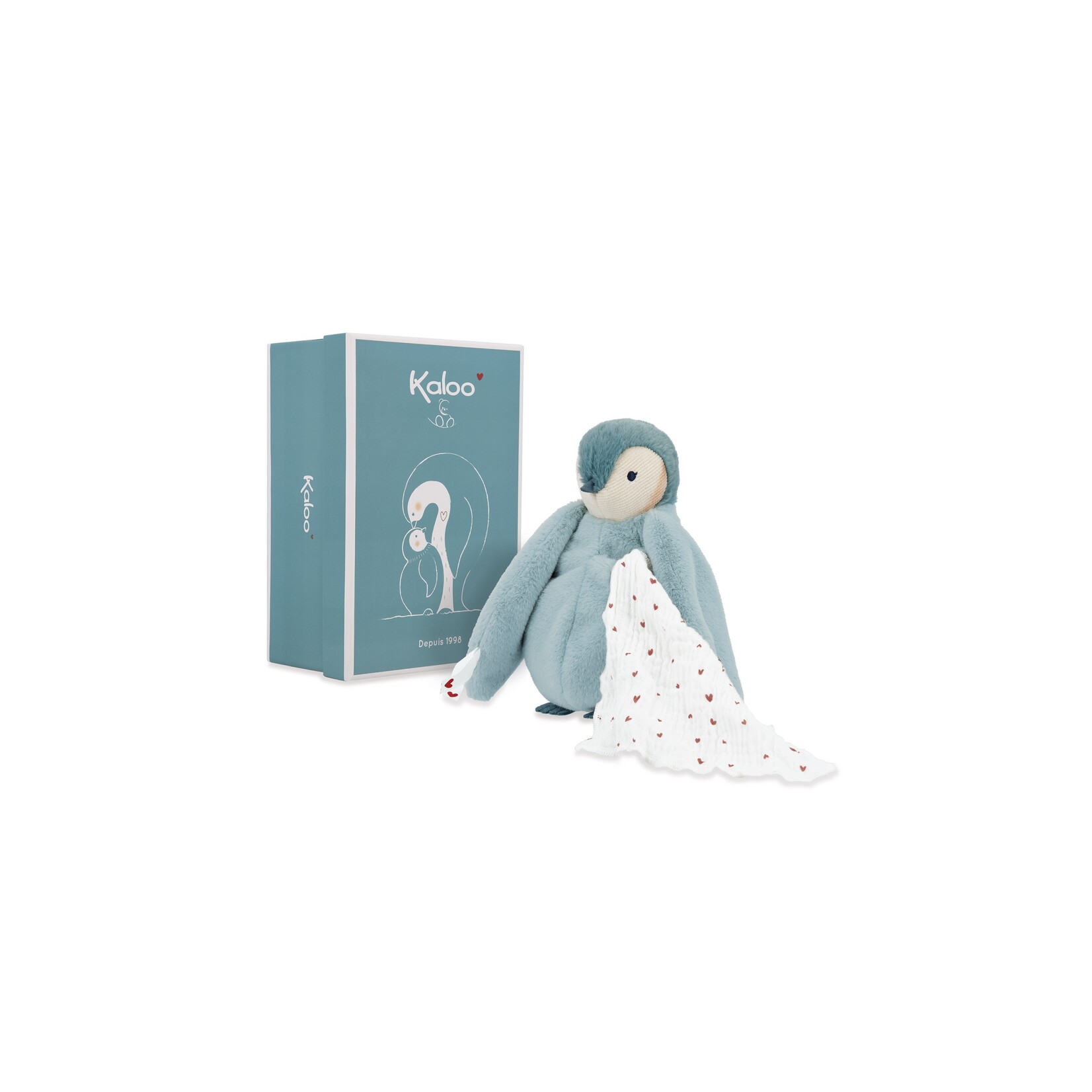 Kaloo Peluche bisou - Pingouin Vert