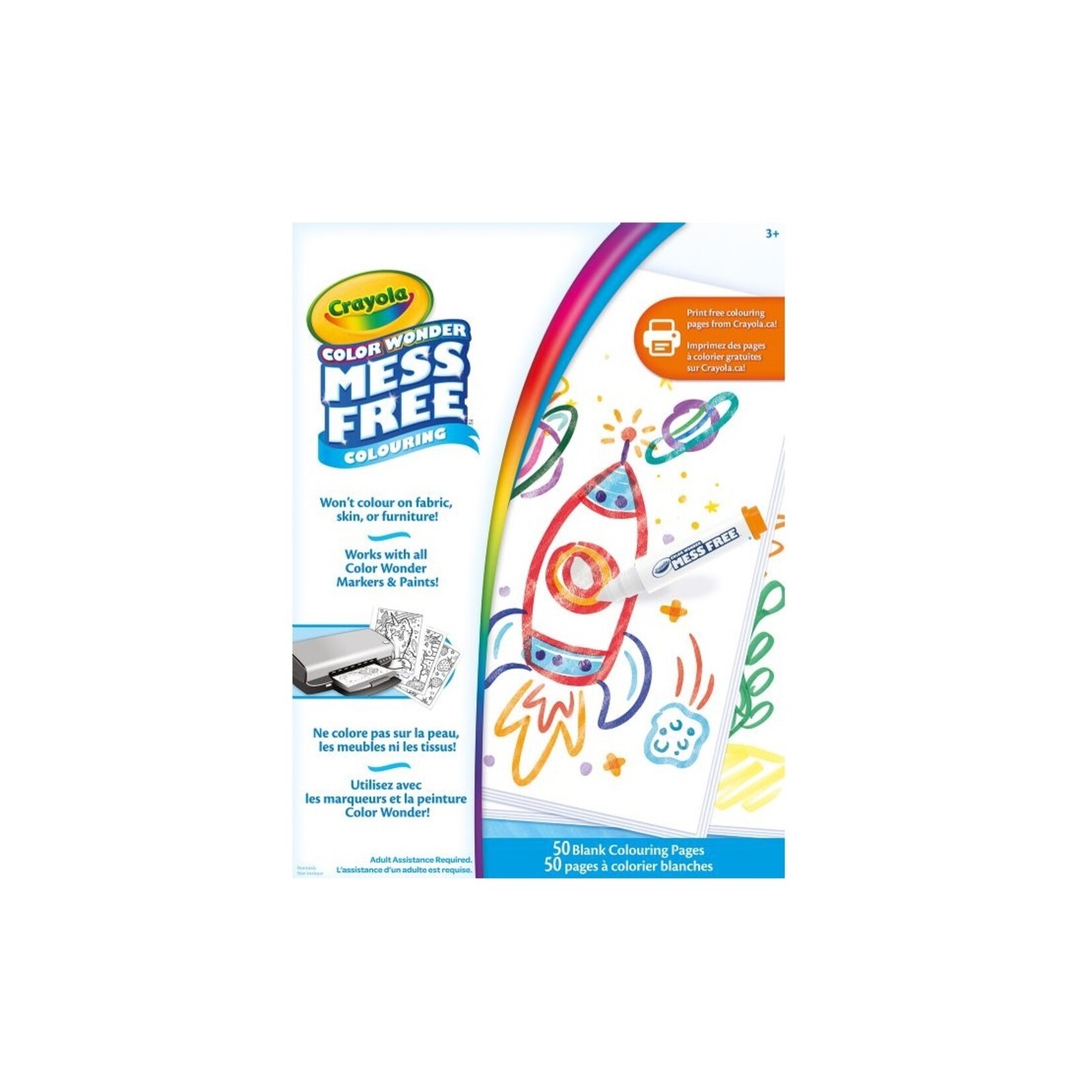 Crayola Color Wonder - 50 pages blanche colorier