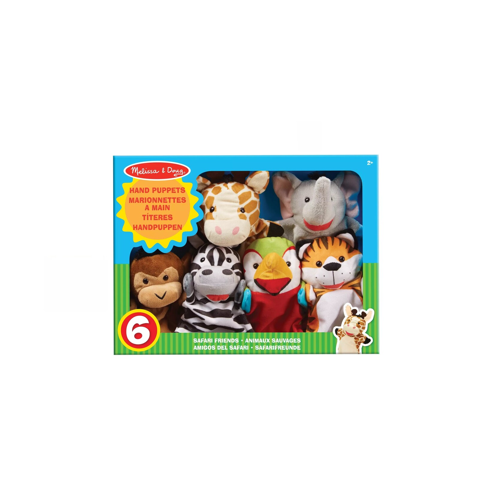 Melissa & Doug Ensemble de marionettes - Animaux du safari