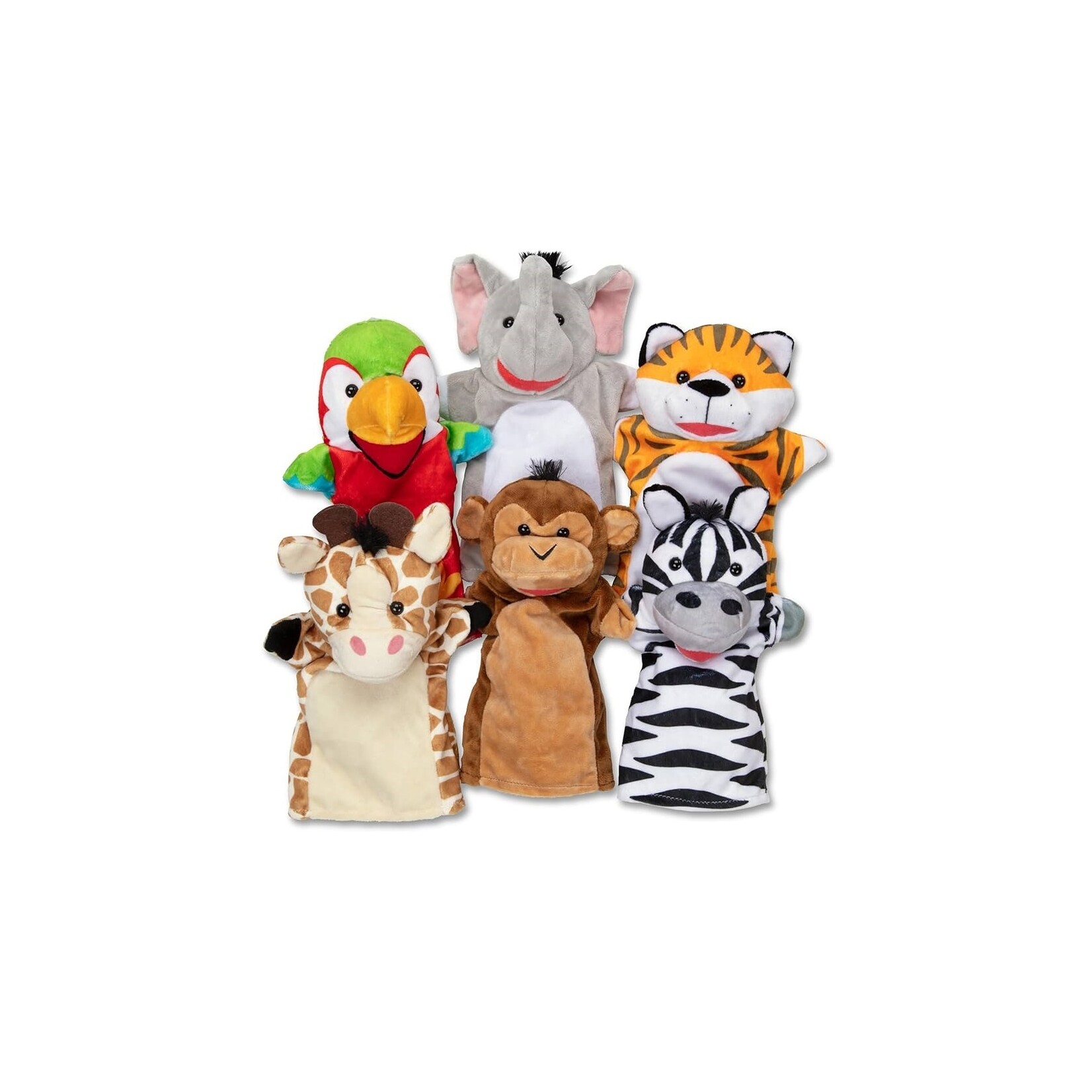 Melissa & Doug Ensemble de marionettes - Animaux du safari