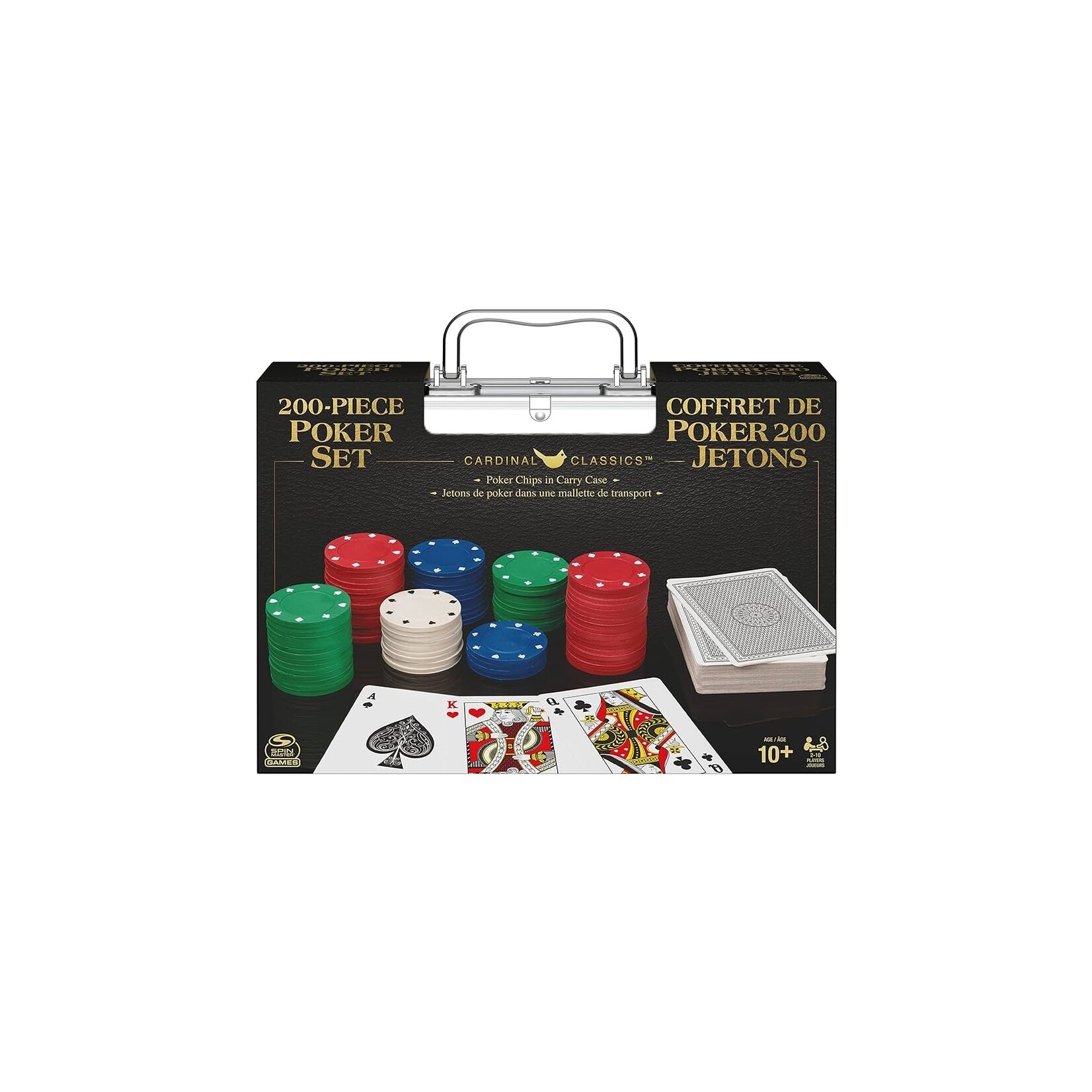 Spin Master Jeu Coffret de Poker 200 jetons