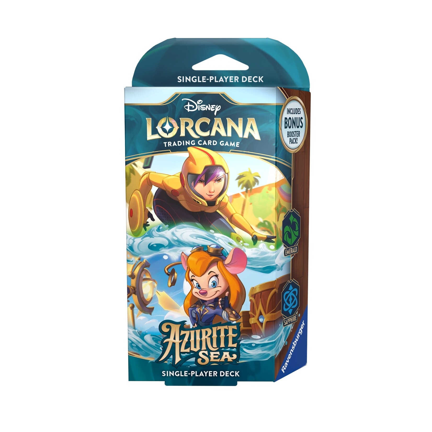 Ravensburger Disney Lorcana - Azurite Sea - Starter Deck - Go Go Tomago & Gadget (English)
