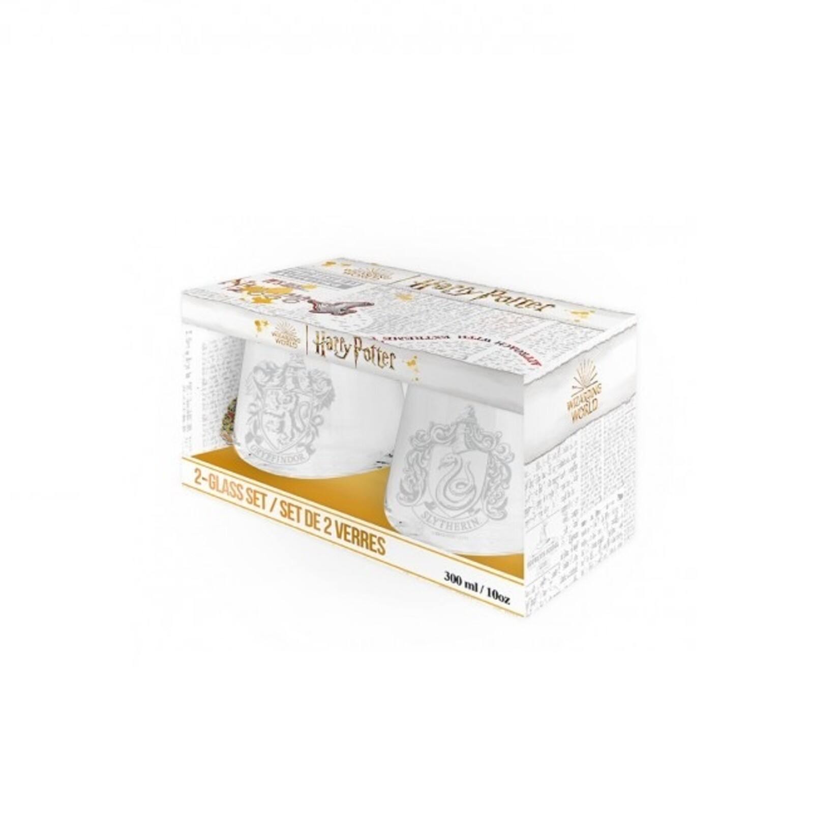 AbyStyle Harry Potter - Ensemble de 2 verres - Gryffondor et Serpentor (Ramassage seulement)