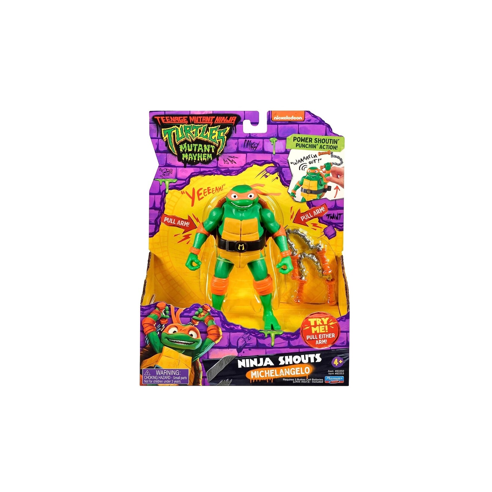 Tmnt - Ninja shouts - Michelangelo 5.5 pouces