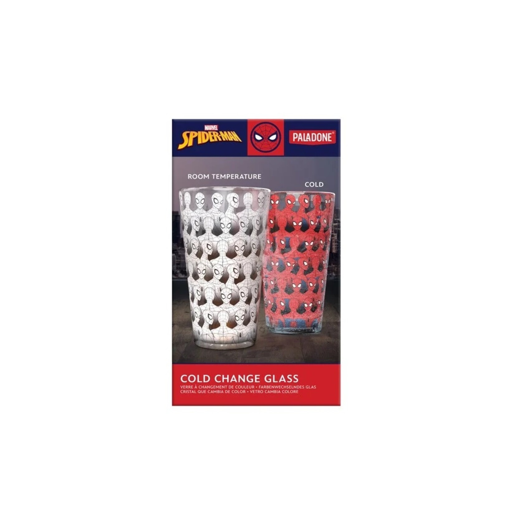 Paladone Verre changeant de couleur - Spider-Man (Ramassage seulement)