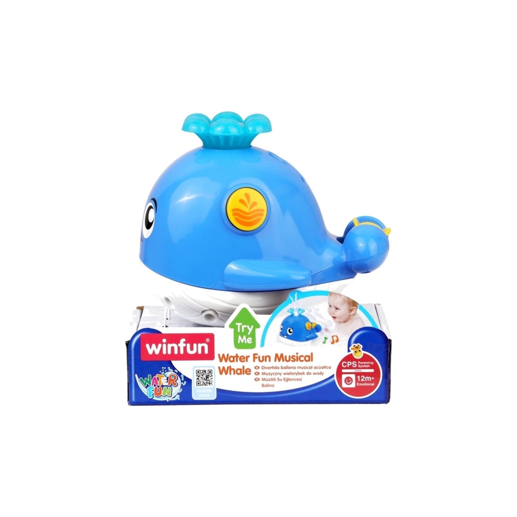 Winfun Baleine musicale de bain