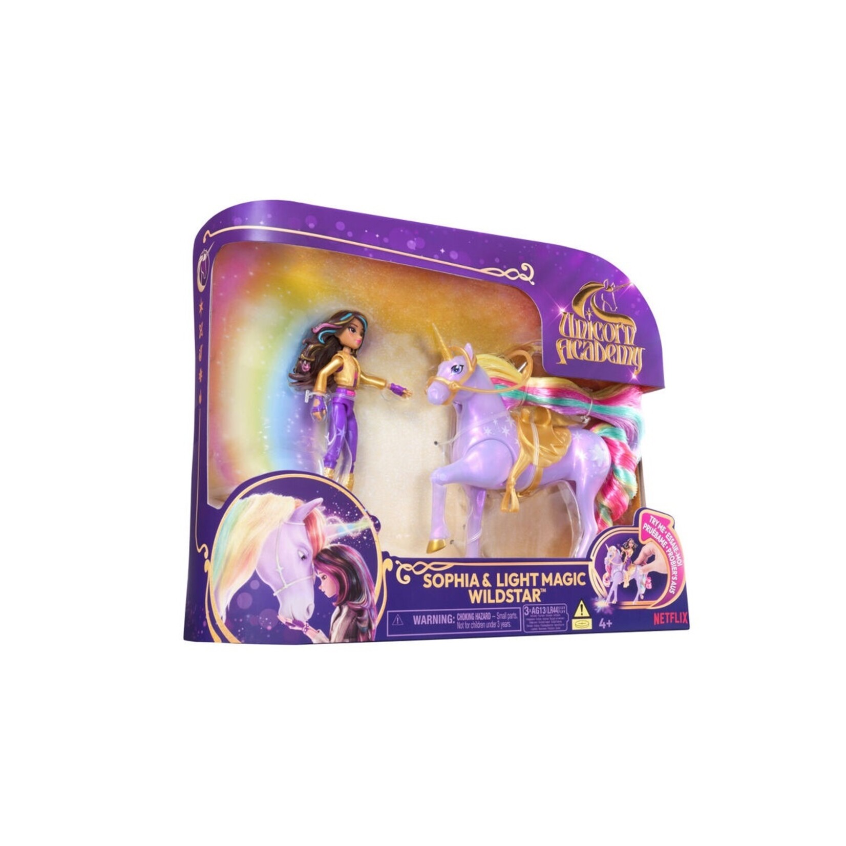 Spin Master L'école des licornes - Petite poupée Sophia & Wildstar - Lumineux