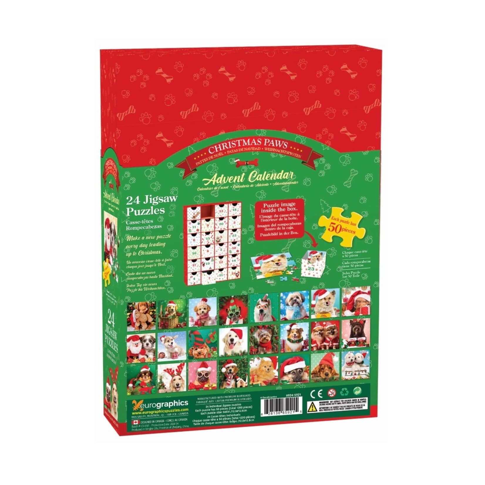 Eurographics Calendrier de l'avent - Chiens