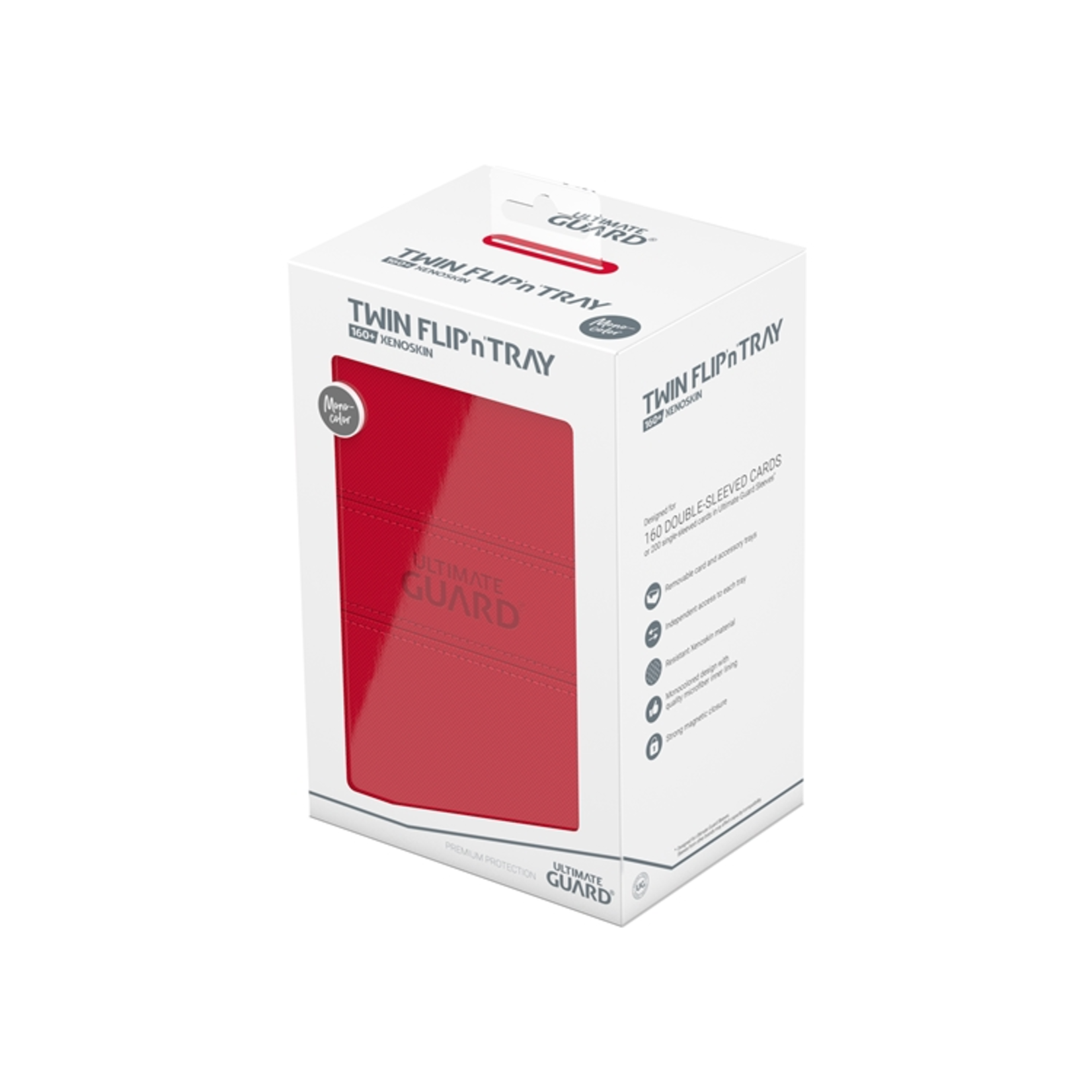 Ultimate Guard UG - Twin flip n tray deck case monocolor 160 - Rouge