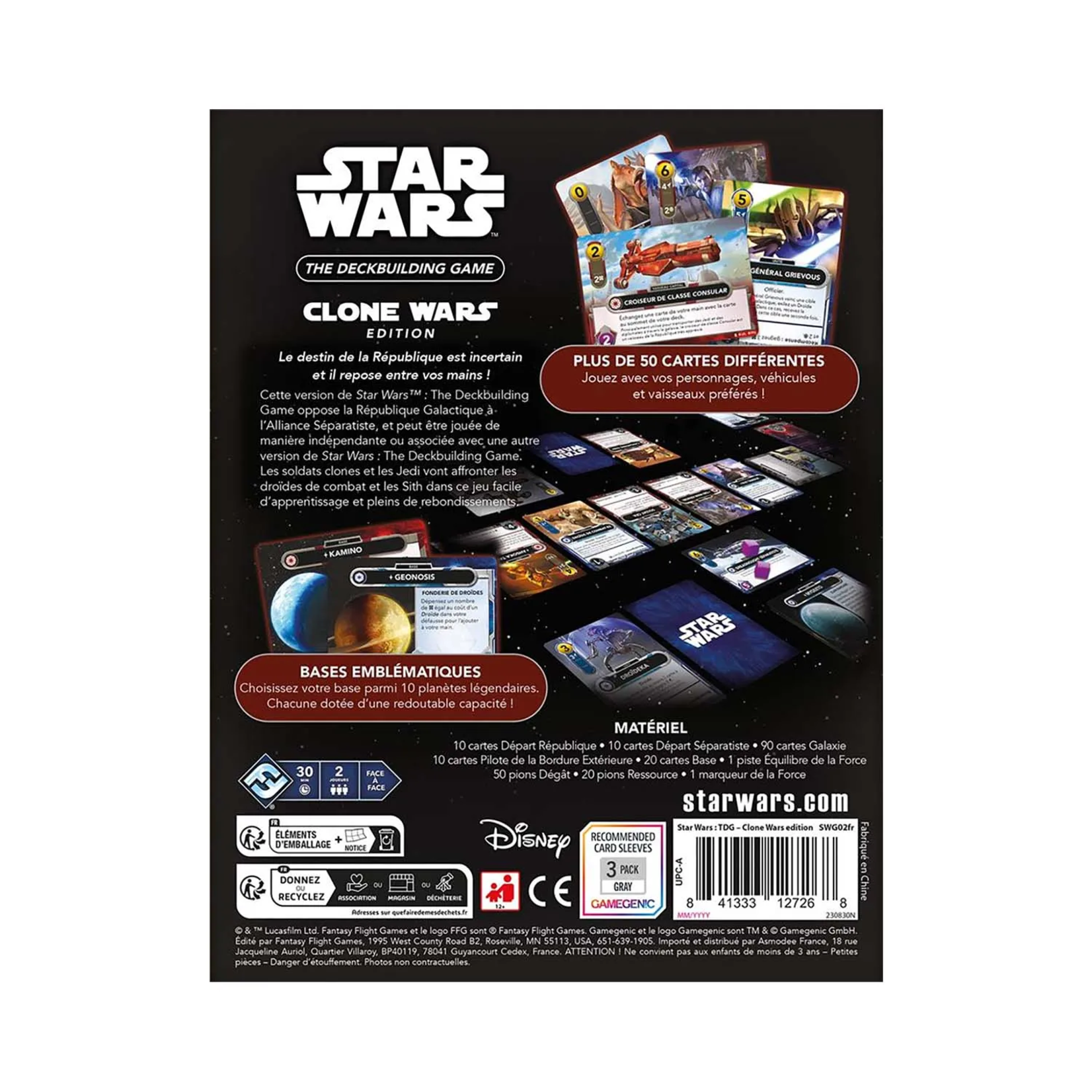 Fantasy Flight Games Star Wars - Deckbuilding - Clone Wars FR