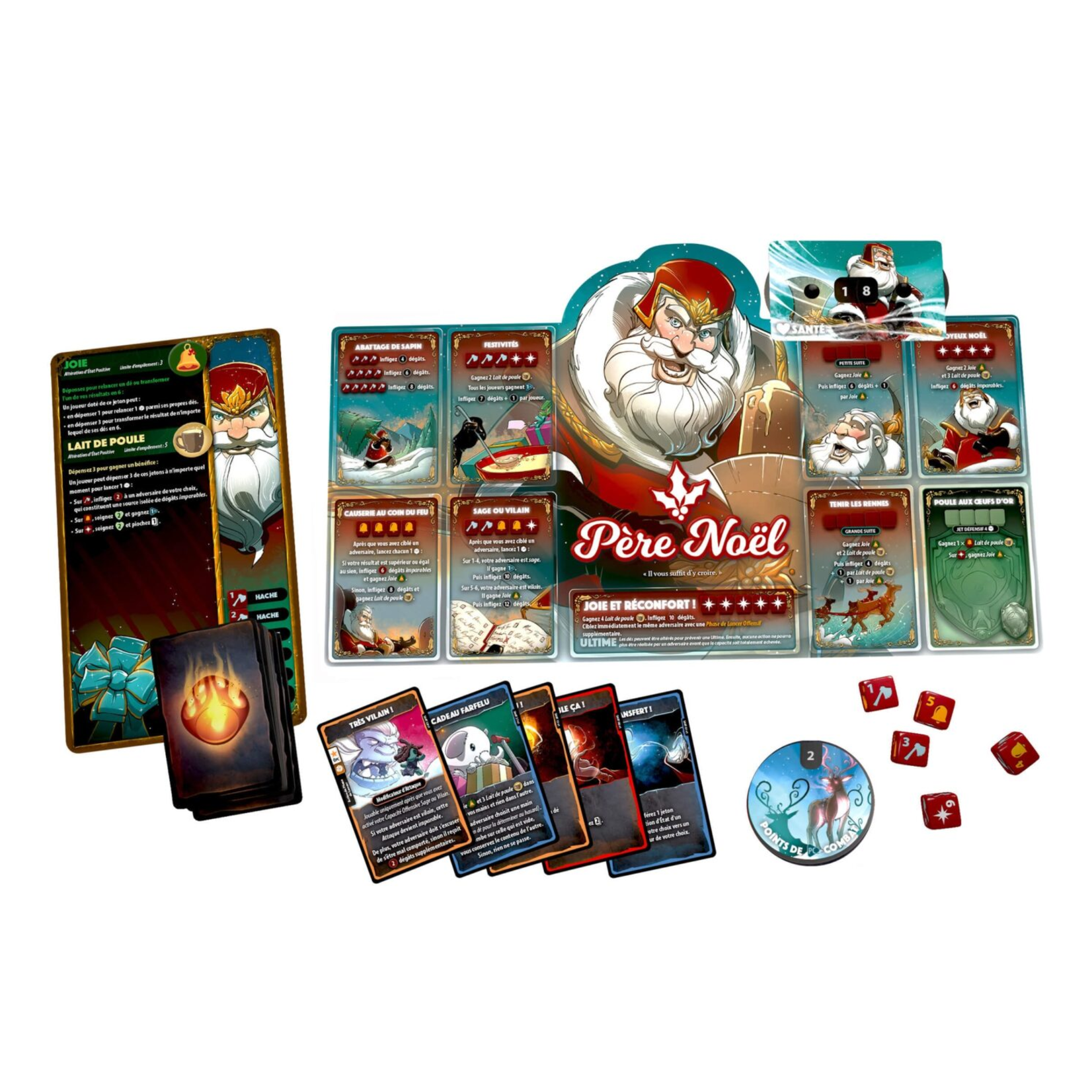 Lucky Duck Dice Throne - Pere-Noël vs Krampus FR