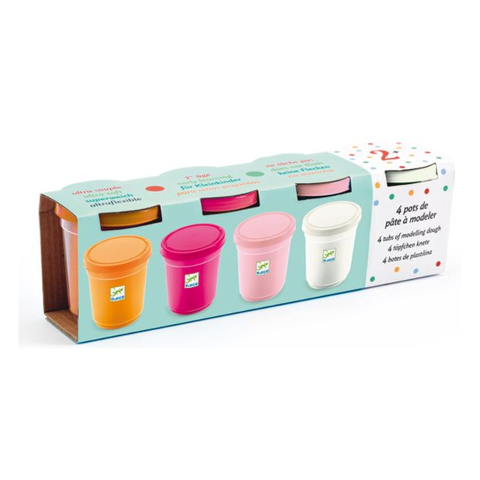 Djeco Pâte à modeler - 4 pots - Sweet