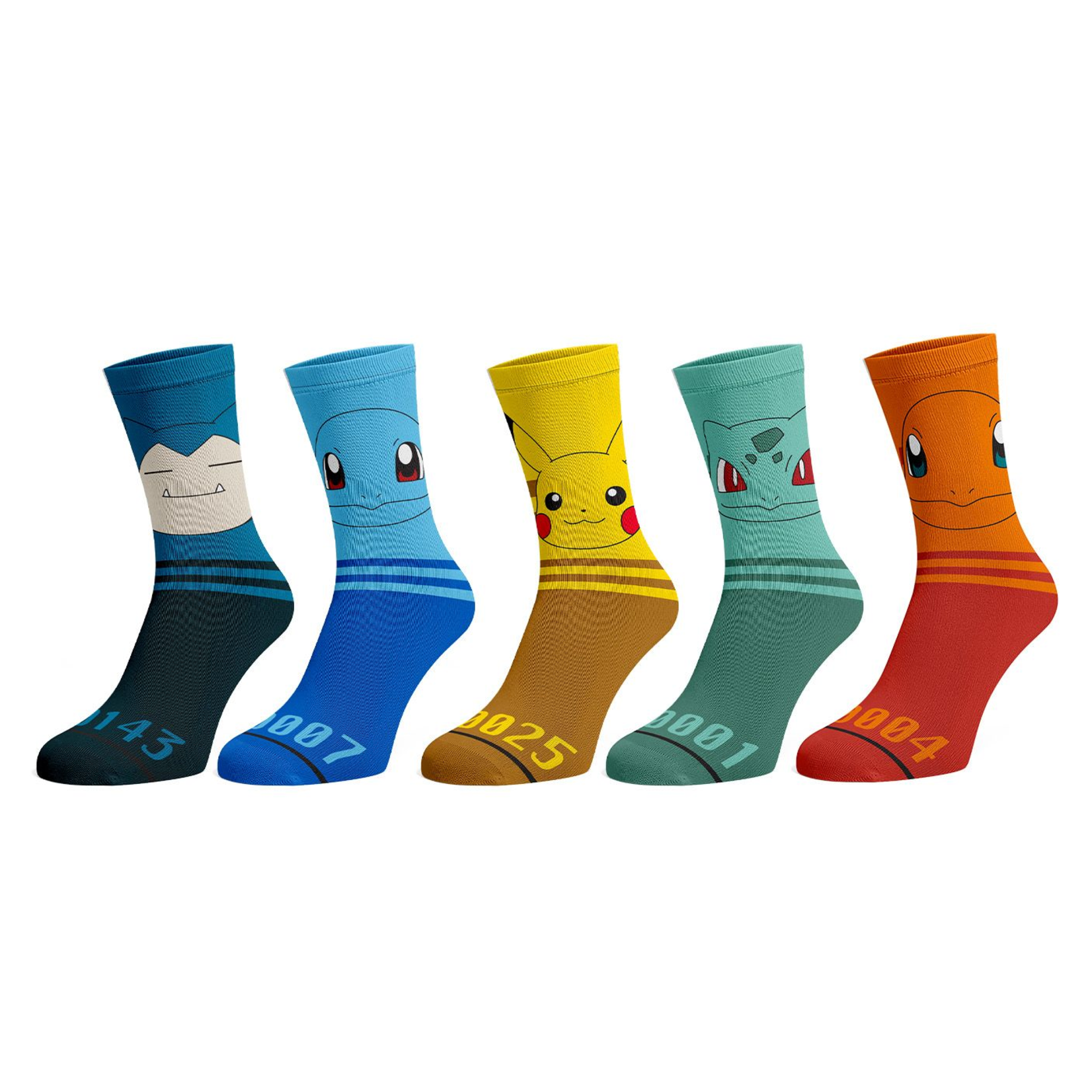 Bioworld Ensemble de 5 paires de bas  - Pokémon