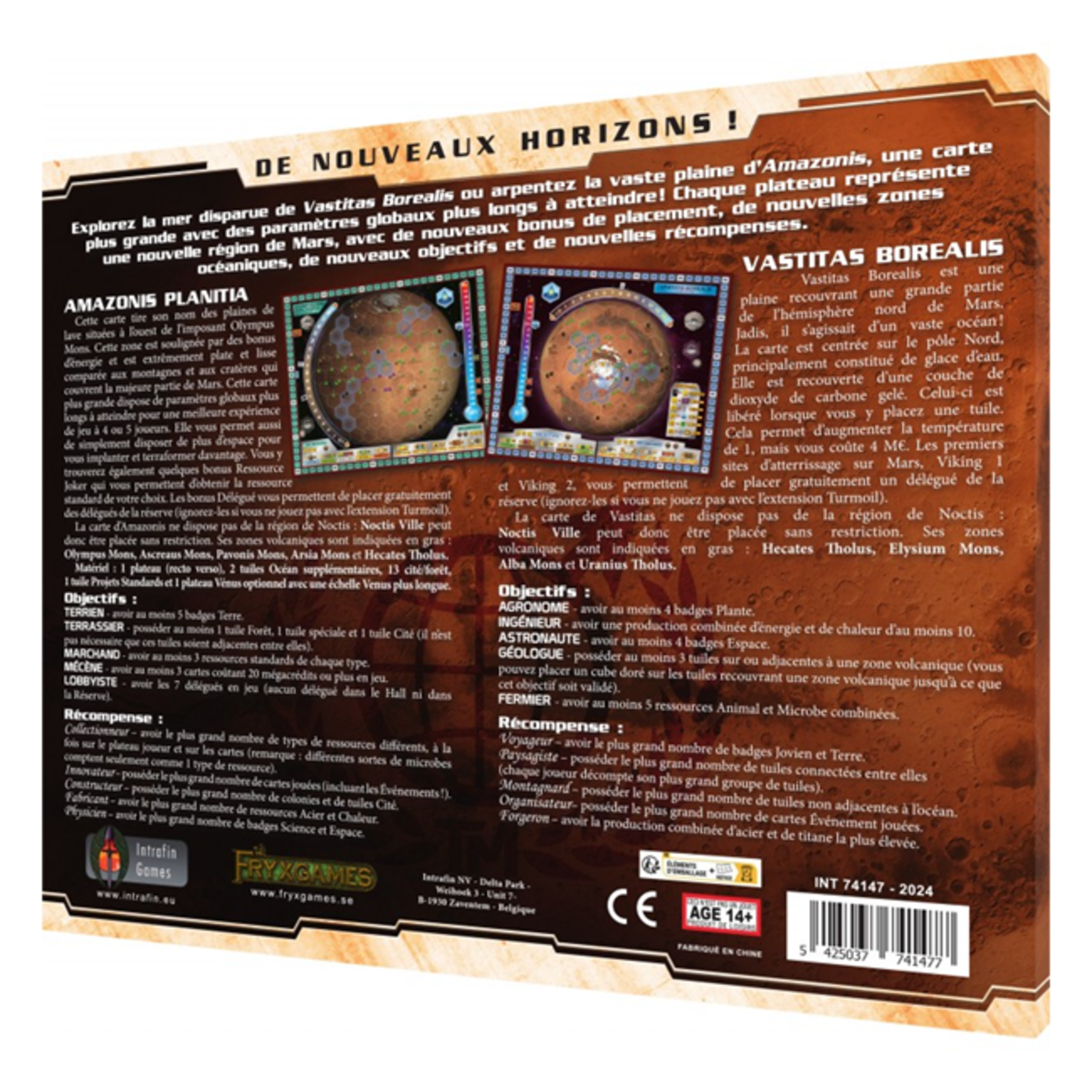 Intrafin Games Terraforming Mars - Ext. - Amazonis et Vastitas mappack FR