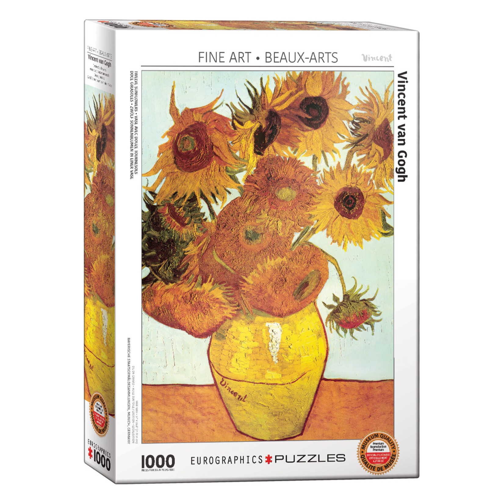 Eurographics PZ1000 - Twelve Sunflowers by van Gogh