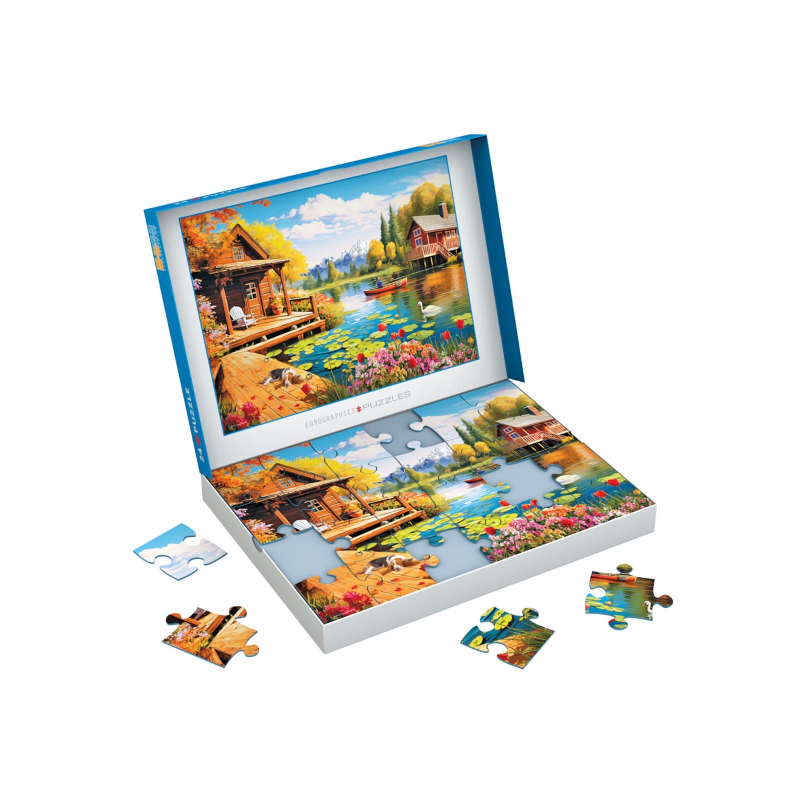 Eurographics PZ24 - Connecting pieces - Chalet au bord du lac