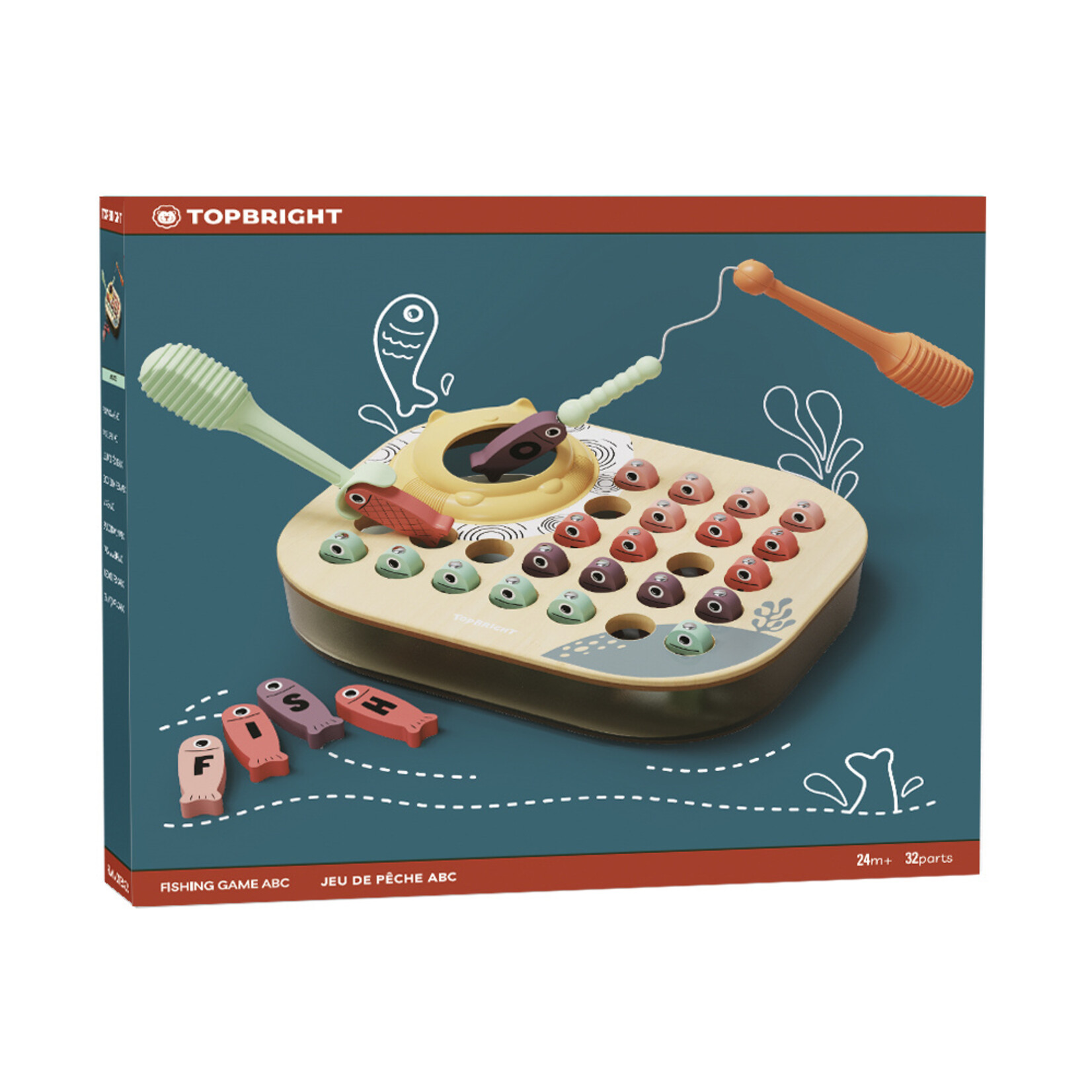 Top bright Jeu de poisson ABC