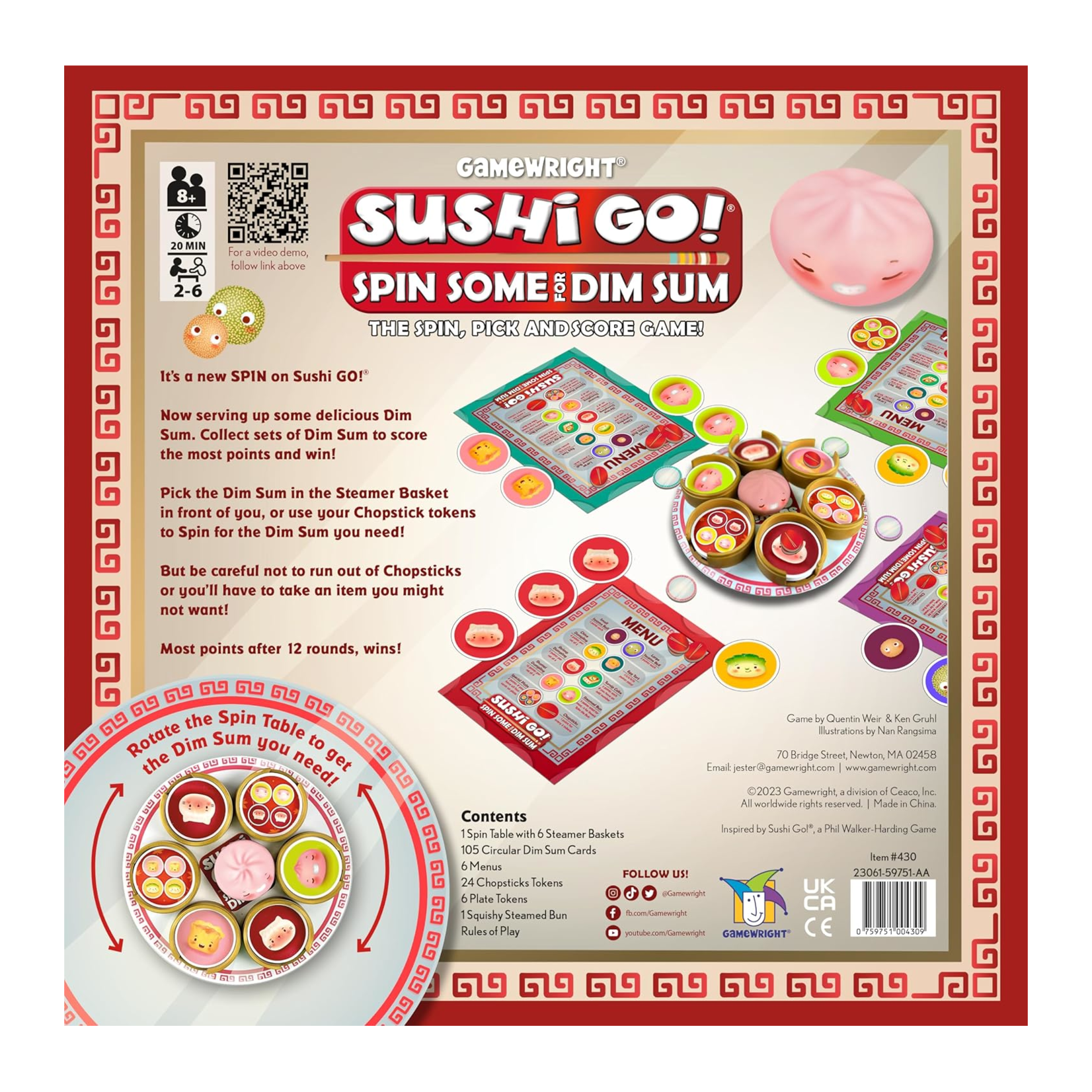 Gamewright Sushi Go! Spin some for dim sum (English)